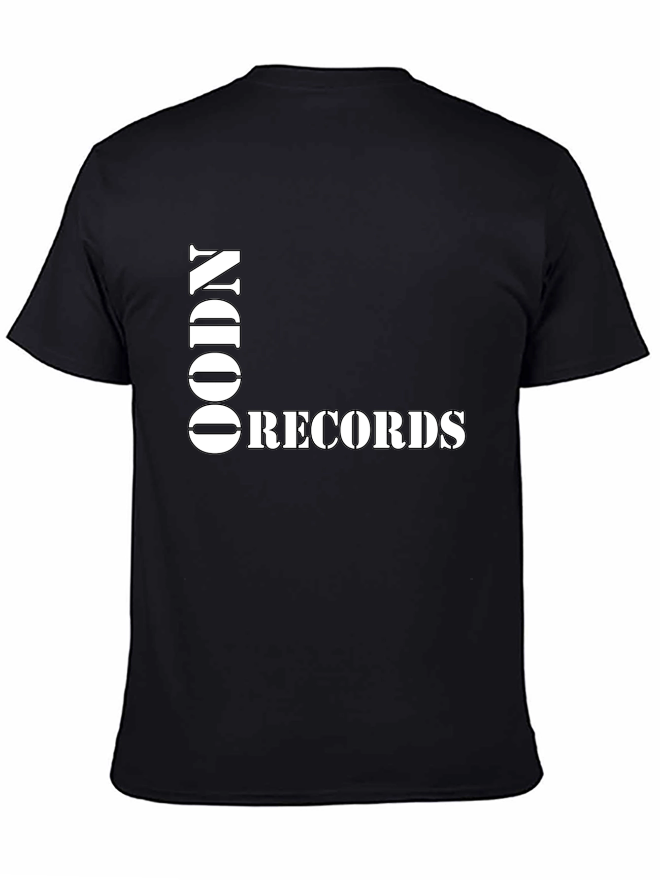 Black OODN Records Graphic Print Tee view 4