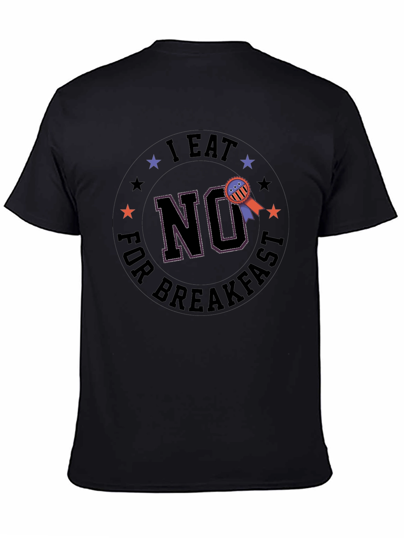 Black I Eat No for Breakfast Graphic T-Shirt view 4