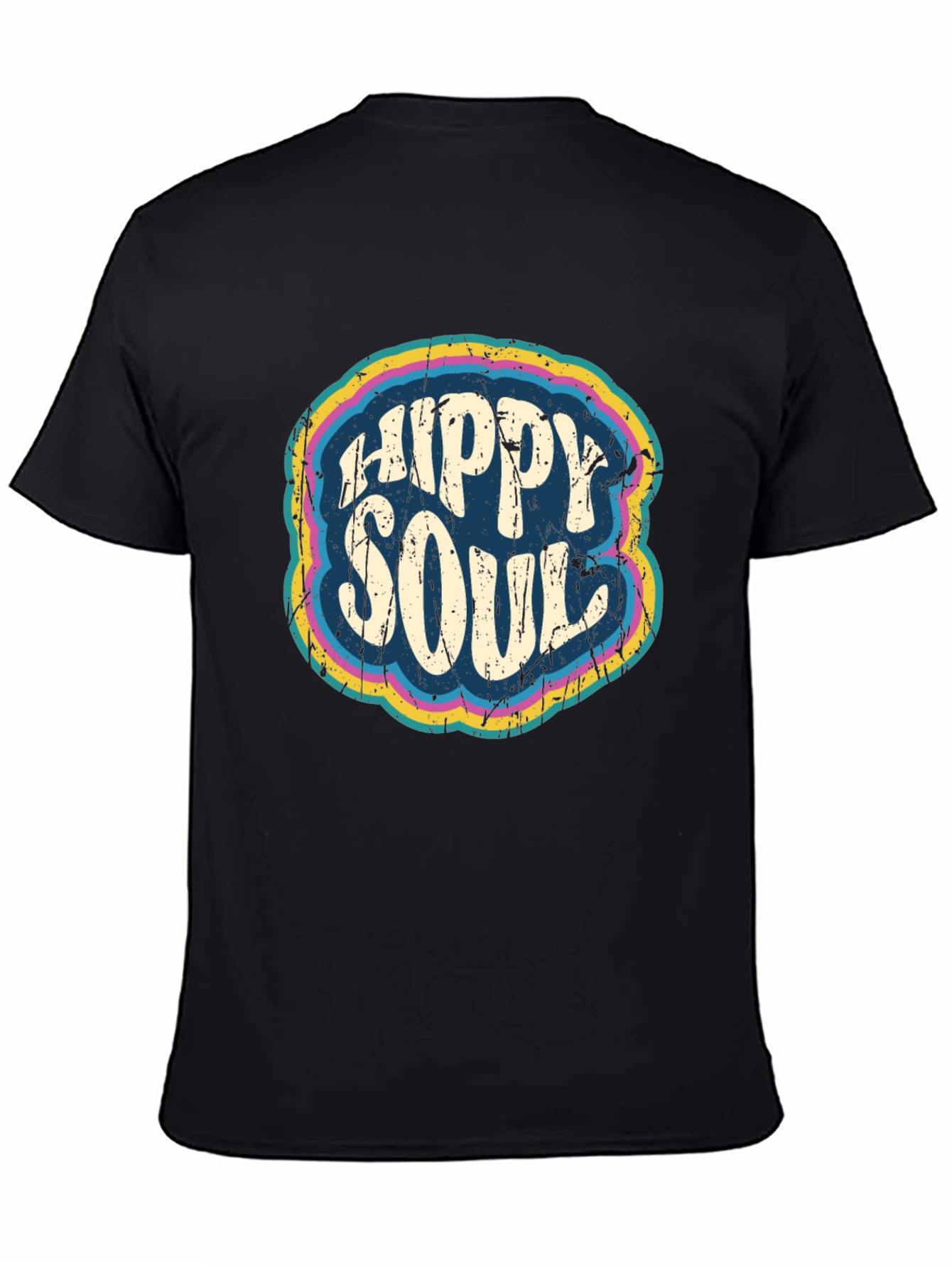 Black Hippy Soul Retro Graphic Tee - Soft Cotton Blend view 4
