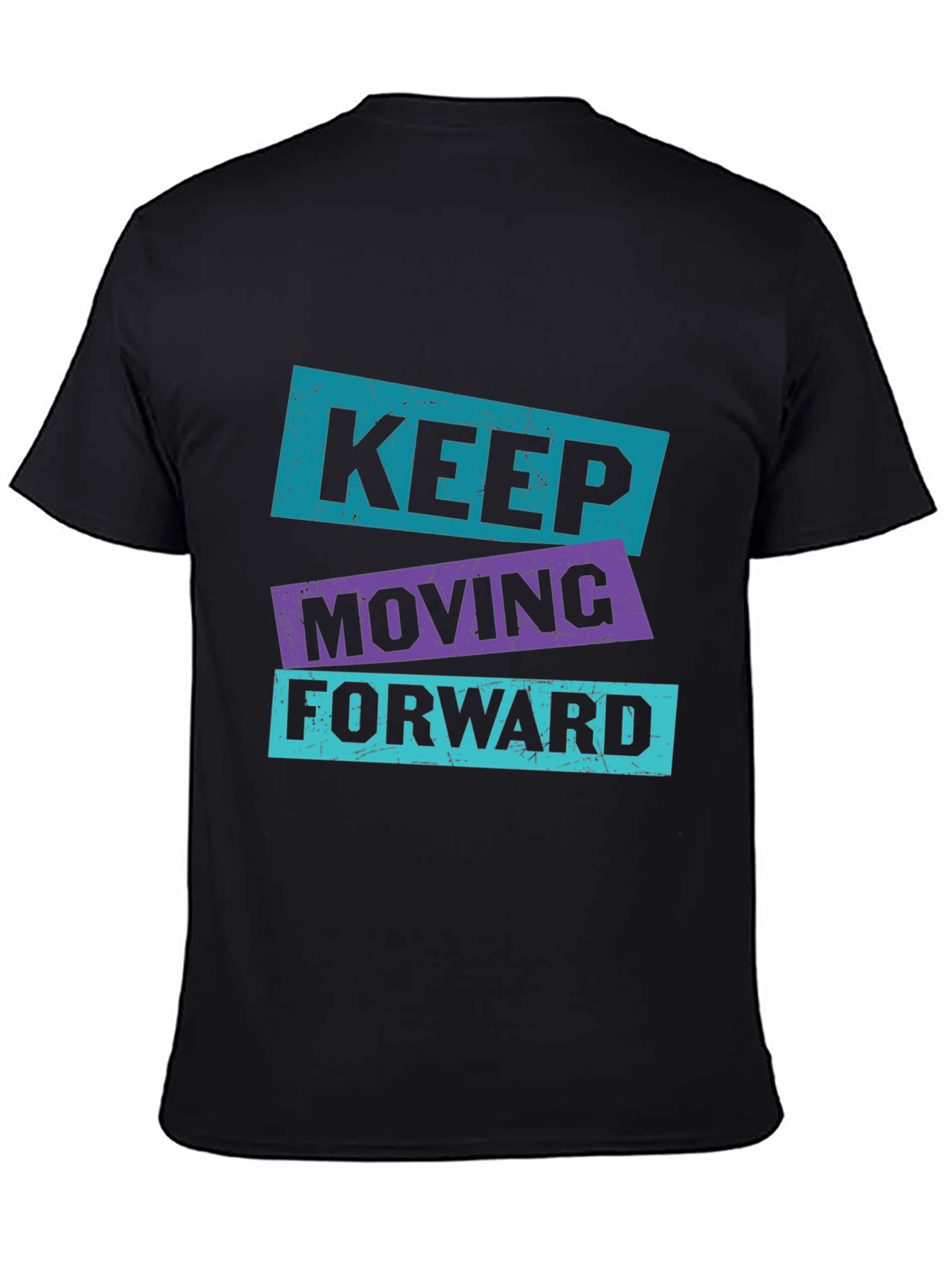 Black Keep Moving Forward Graphic Tee view 4