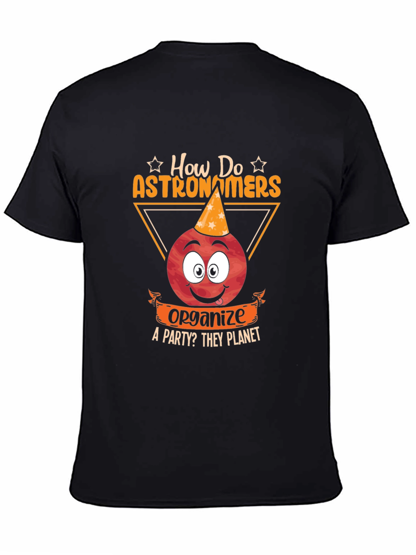 Black Astronomer Party T-Shirt: How Do They Planet? view 4