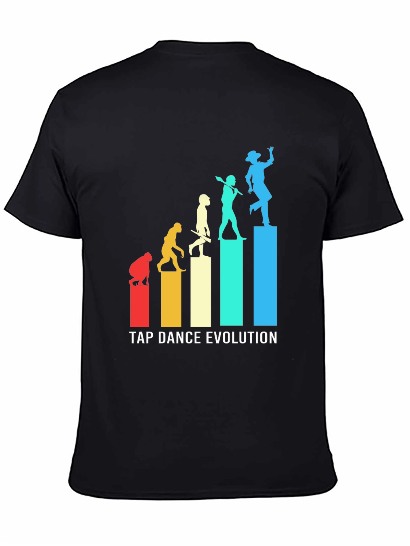 Black Tap Dance Evolution Graphic Tee - Stylish Dance Lover's Shirt view 4