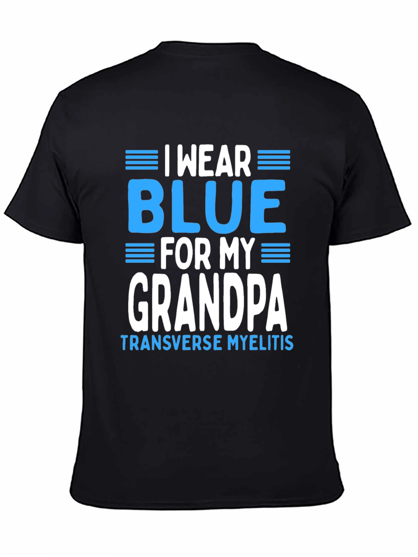 I Wear Blue for My Grandpa T-Shirt - 4
