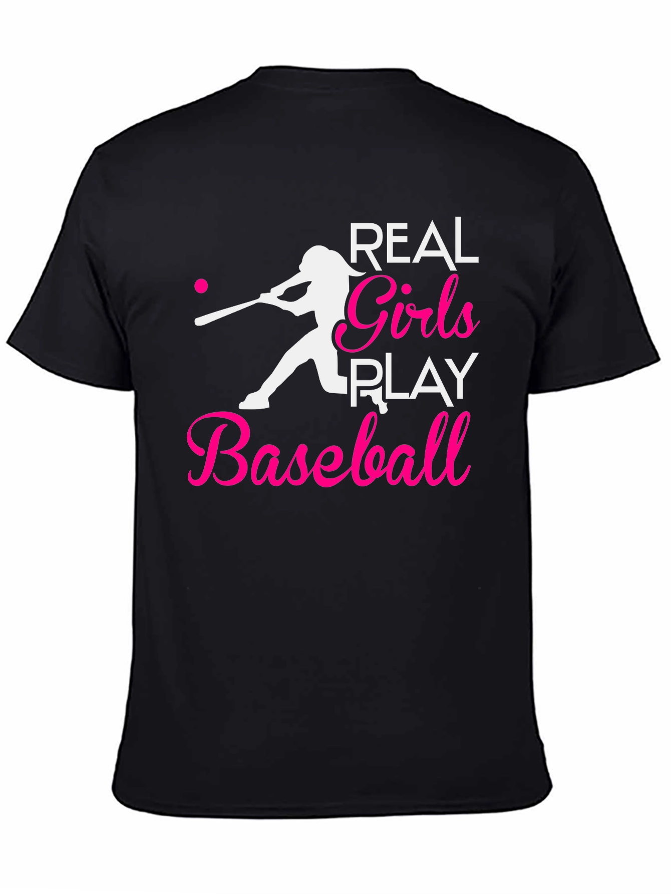 Real Girls Play Baseball T-Shirt - 4