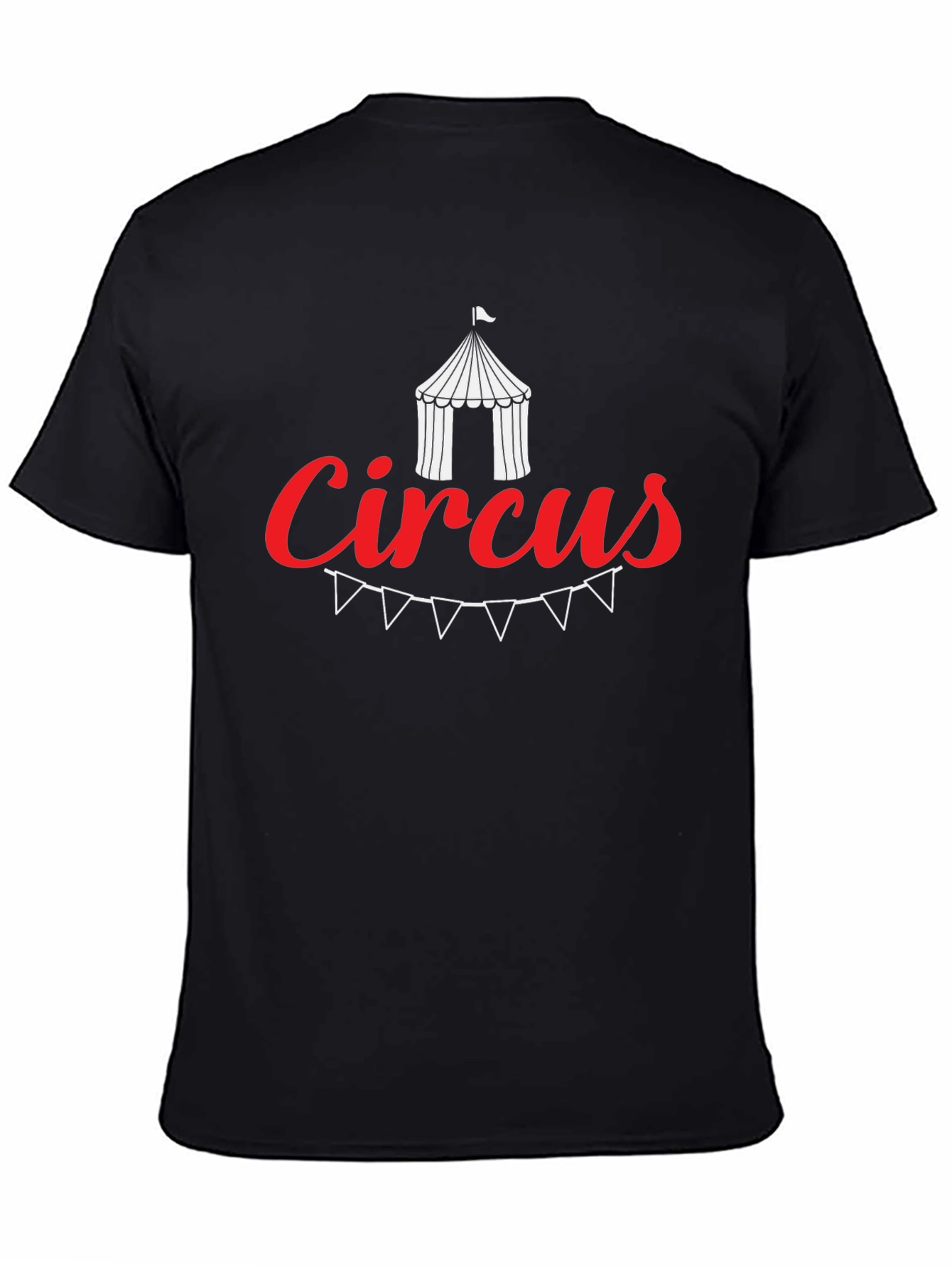 Black Circus Theme Graphic Tee - Soft Cotton Blend view 4