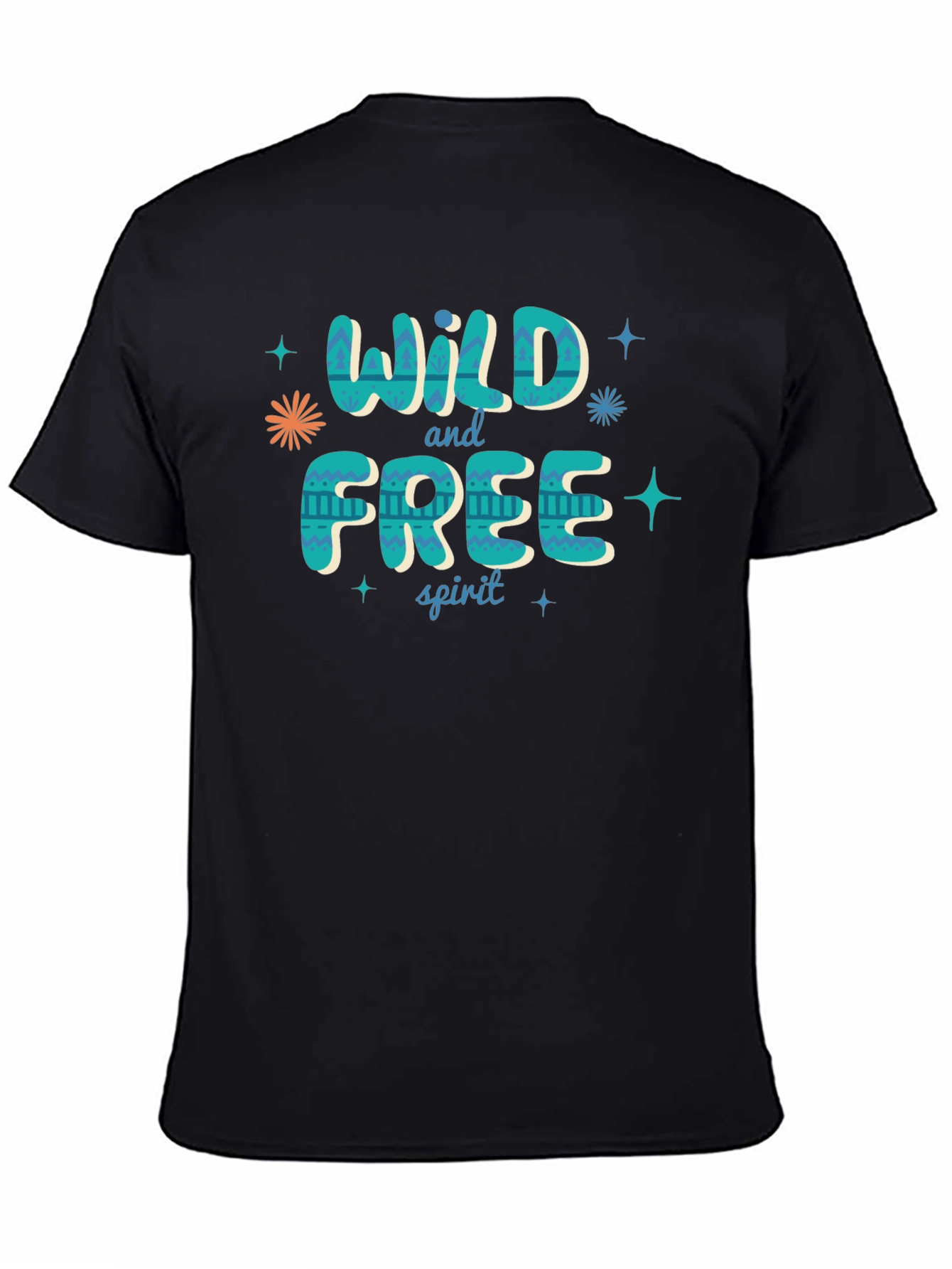 Black Wild and Free Spirit Graphic Tee view 4