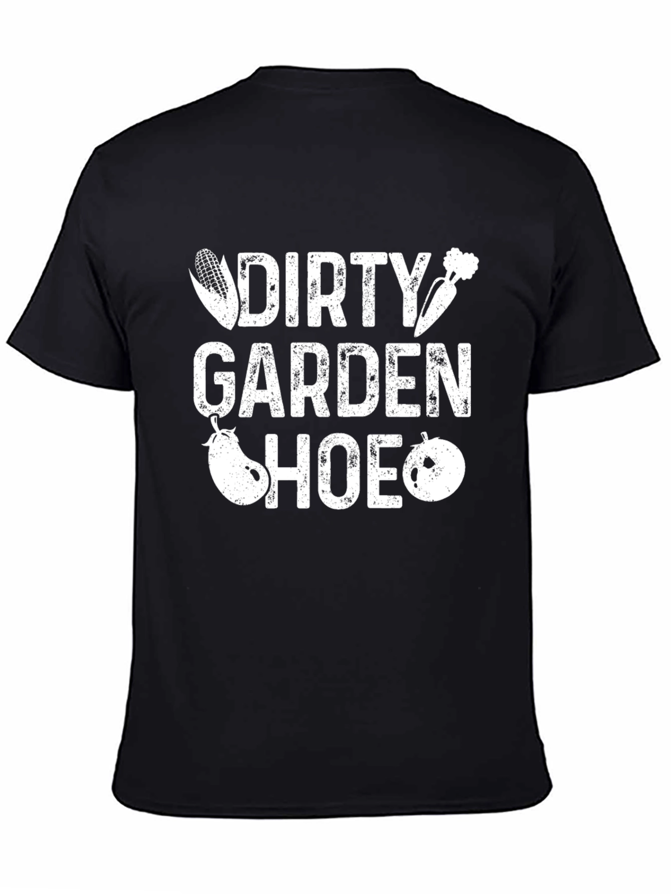 Black Dirty Garden Hoe T-Shirt view 4