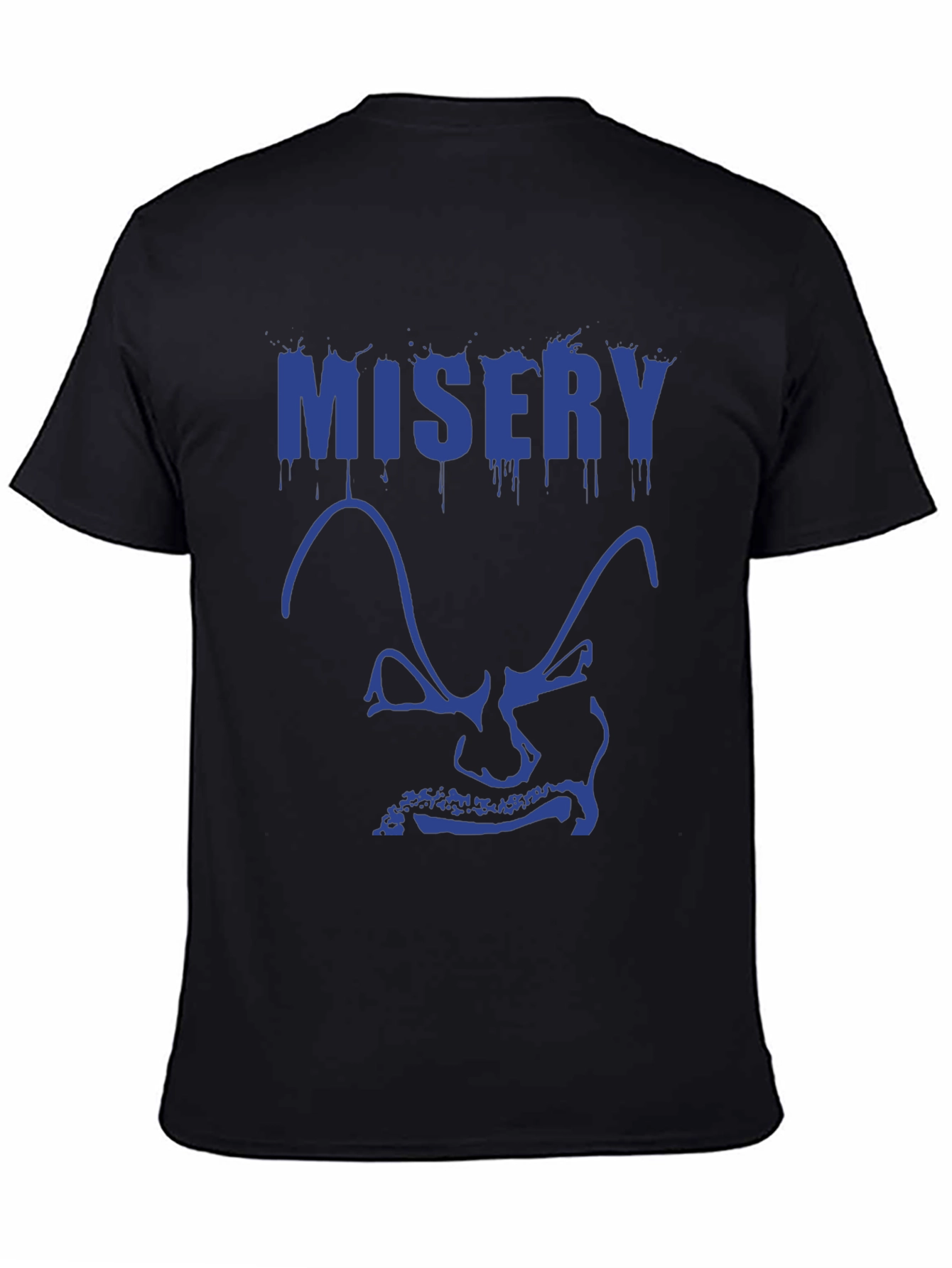 Black Misery Graphic Tee - Men's Short Sleeve Black T-Shirt view 4