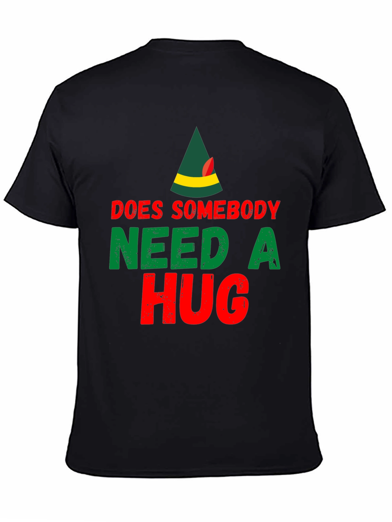 Black Does Somebody Need A Hug T-Shirt view 4