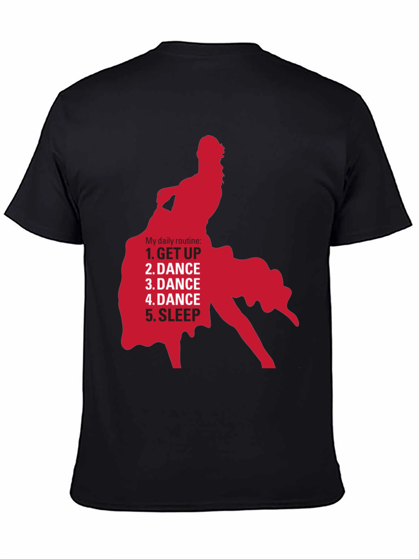 Black Dance Routine T-Shirt - Black Graphic Tee for Dancers view 4