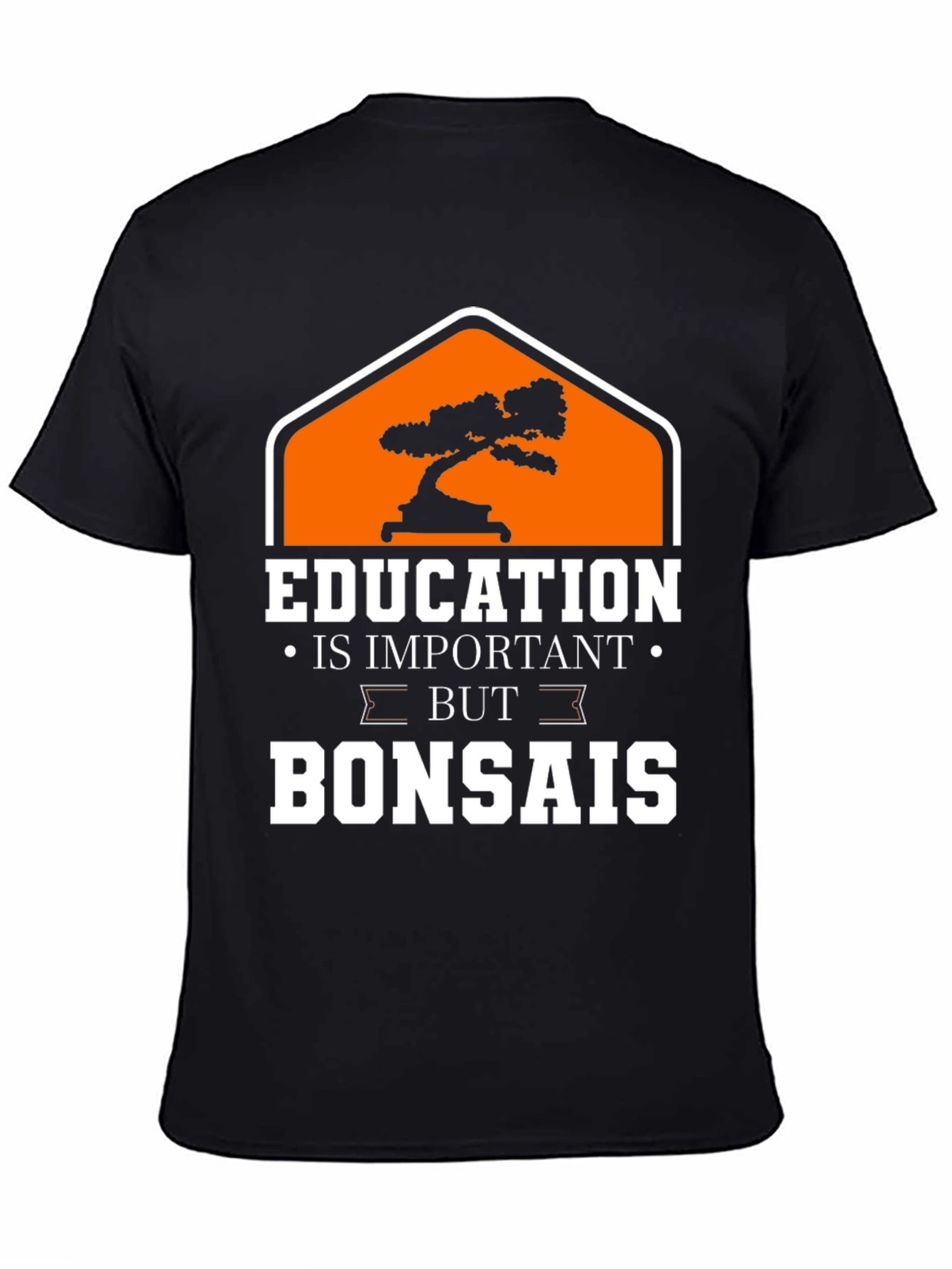 Black Education Bonsai Graphic T-Shirt view 4