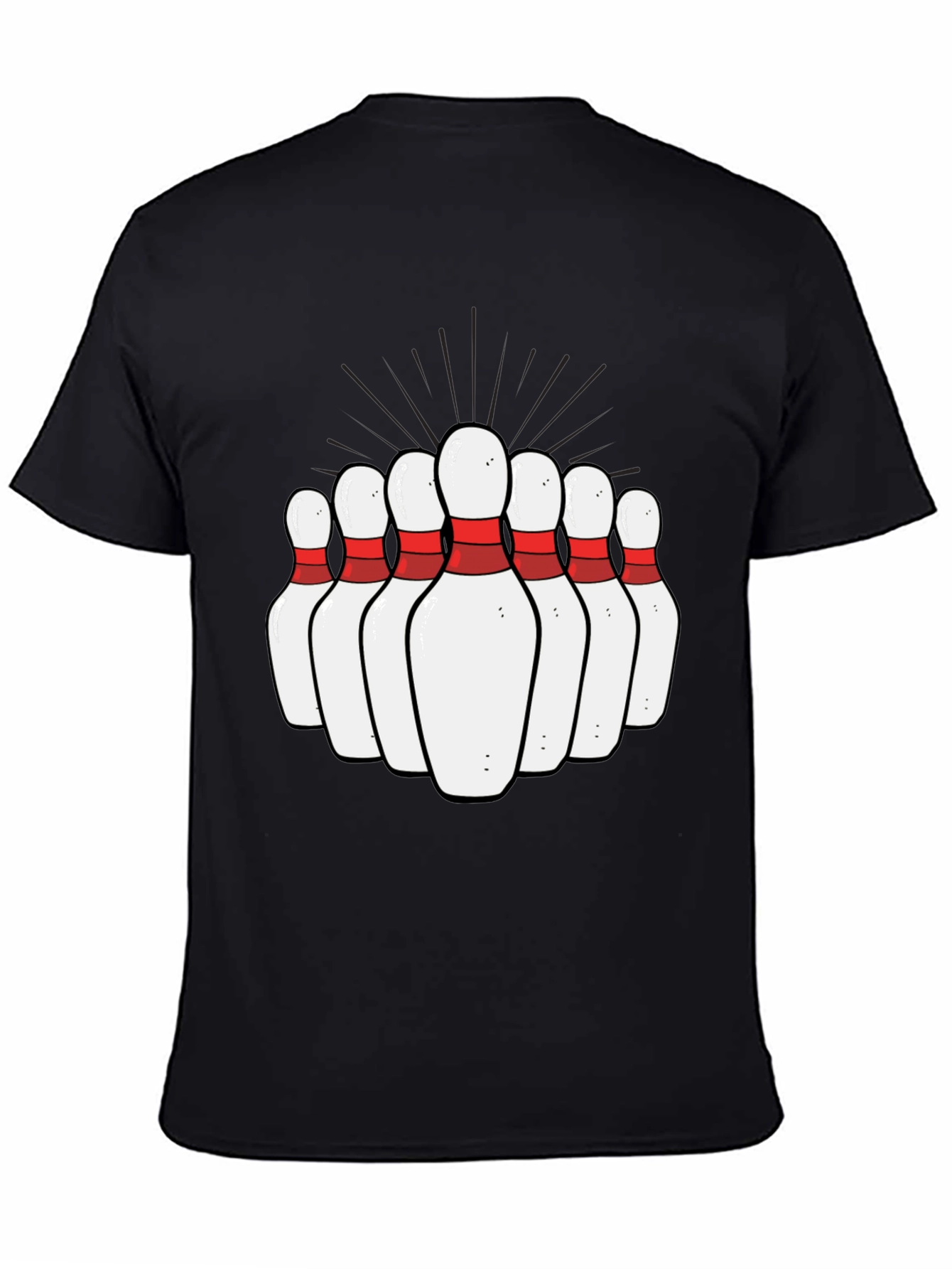 Bowling Pins Graphic Tee - Strike Up Fun! - 4