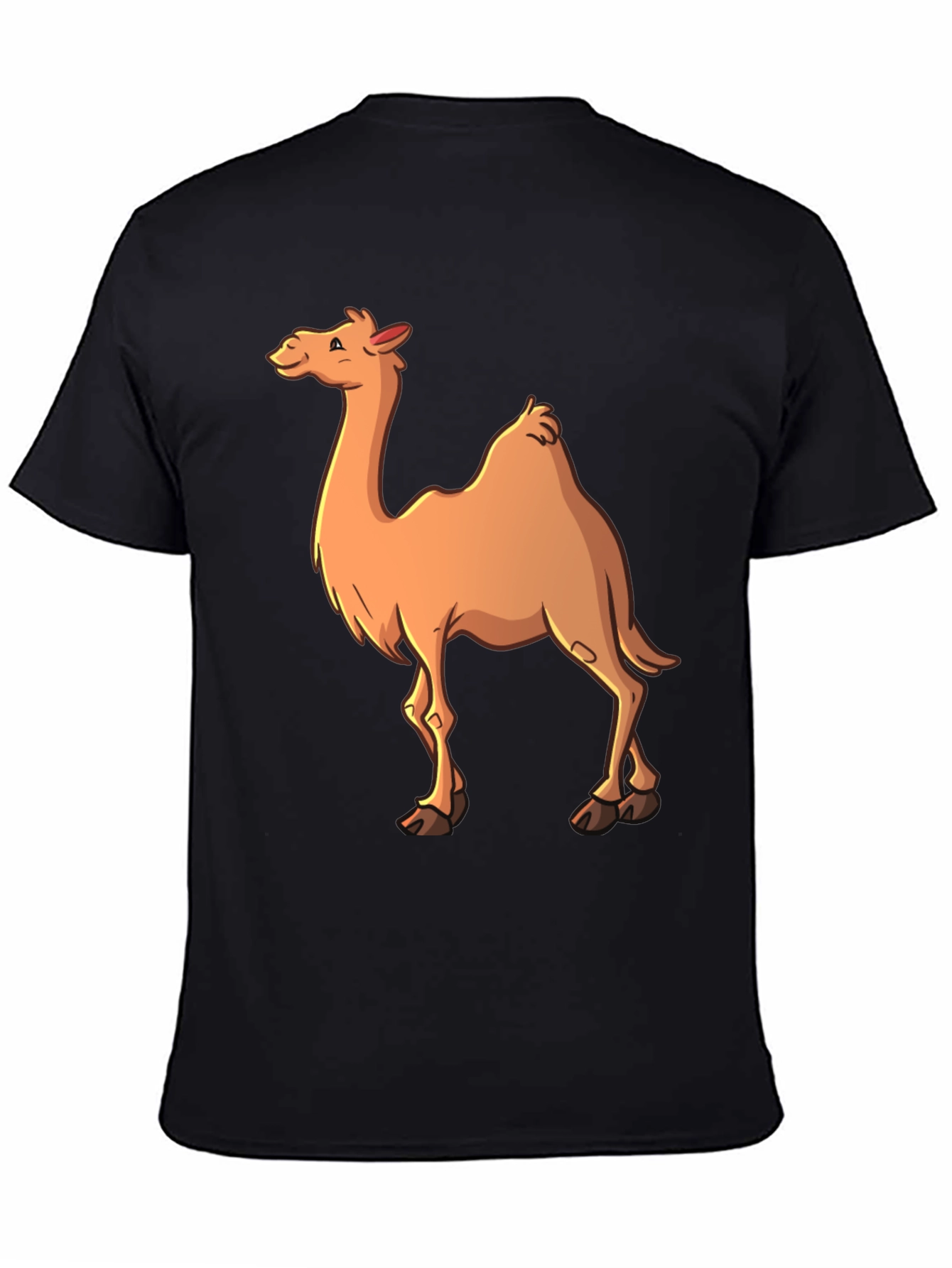 Black Camel Graphic T-Shirt - Men's Black Tee view 4