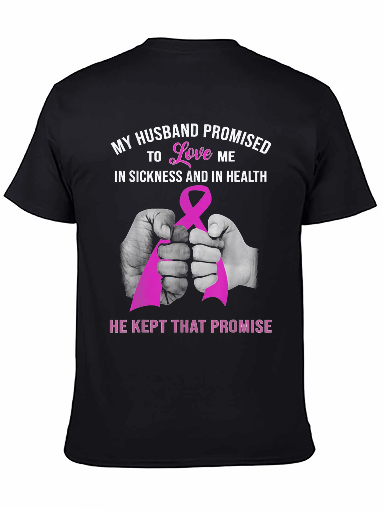 Black Husband Promise T-Shirt - Love & Support Tee view 4