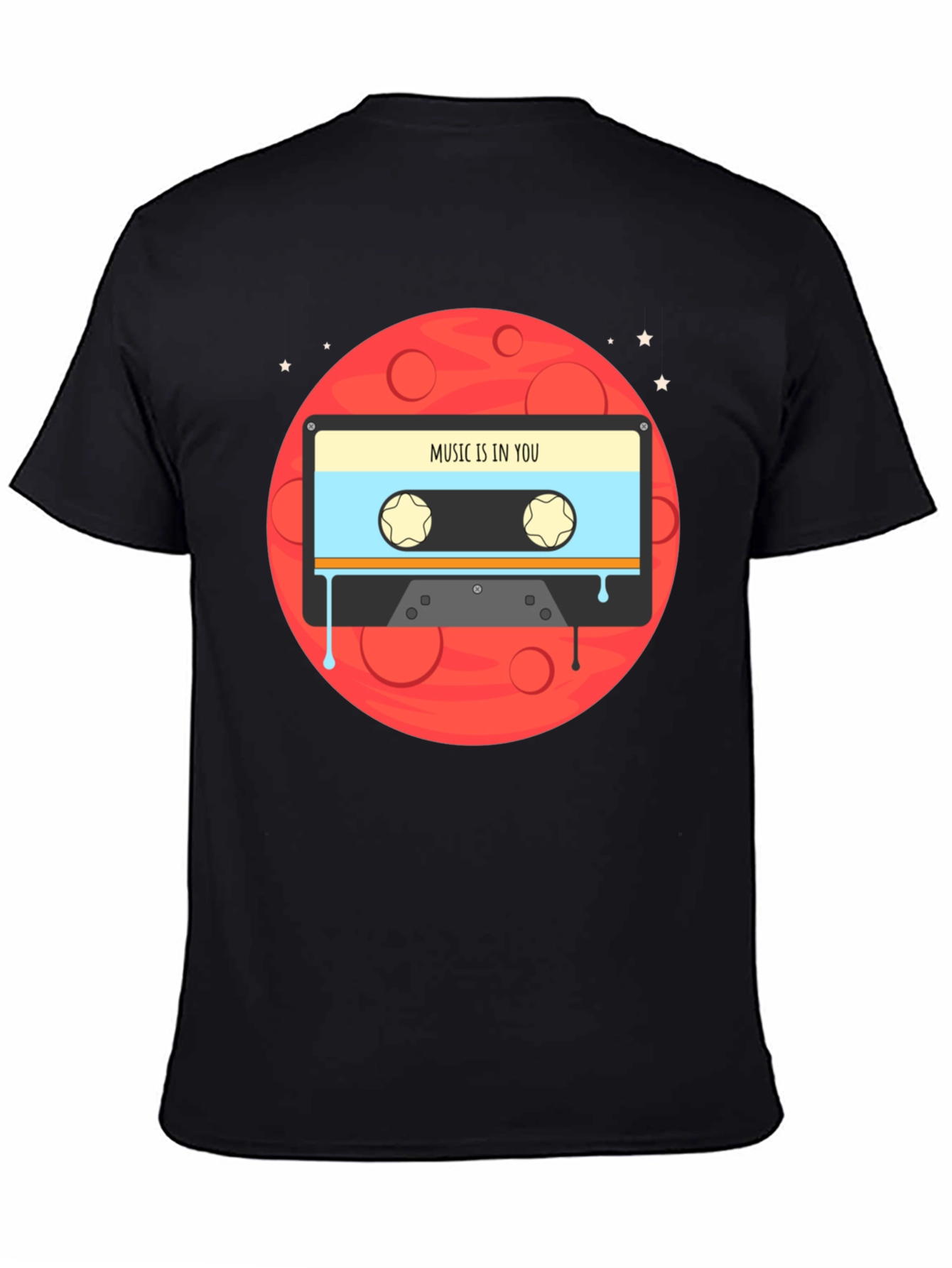 Black Music In You Cassette Graphic Tee view 4