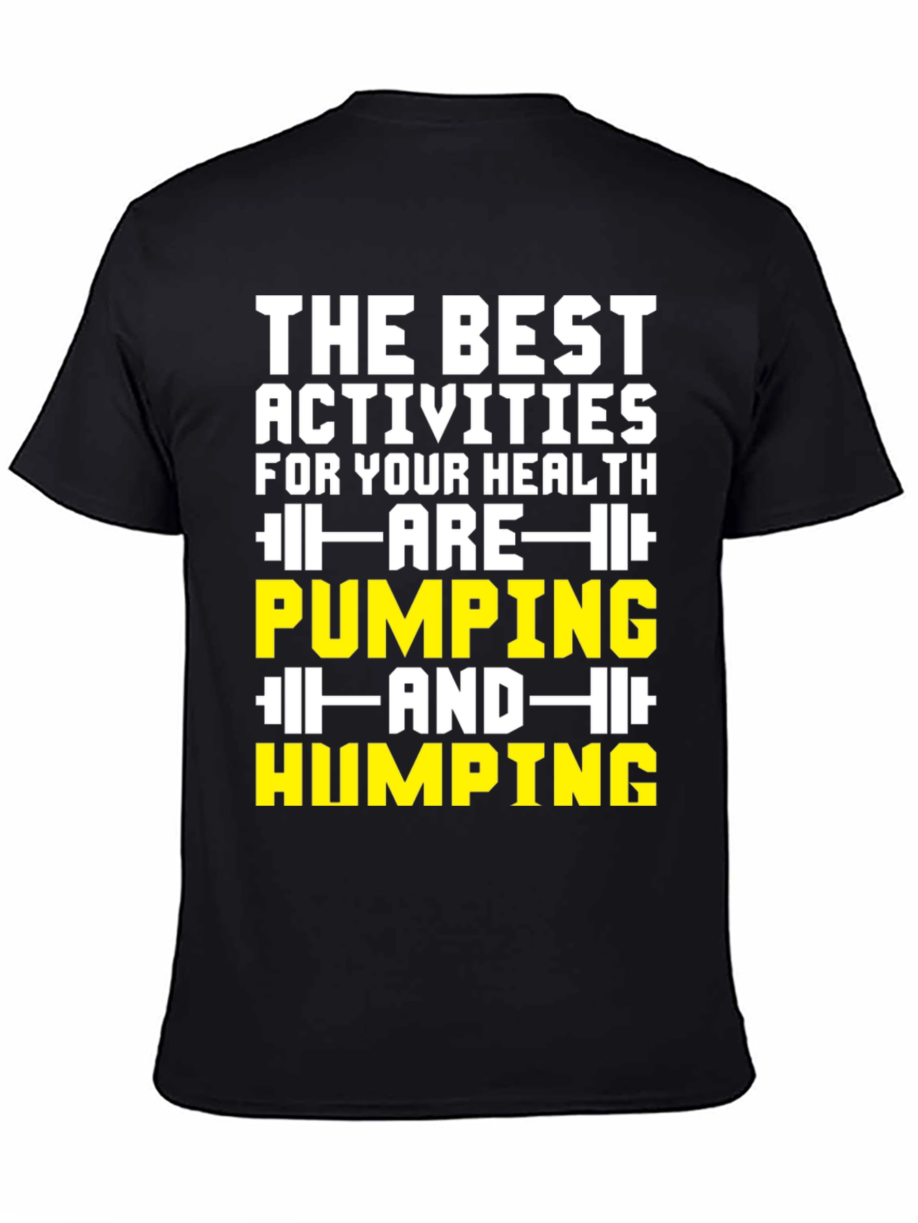 Black Funny Gym Humor T-Shirt view 4