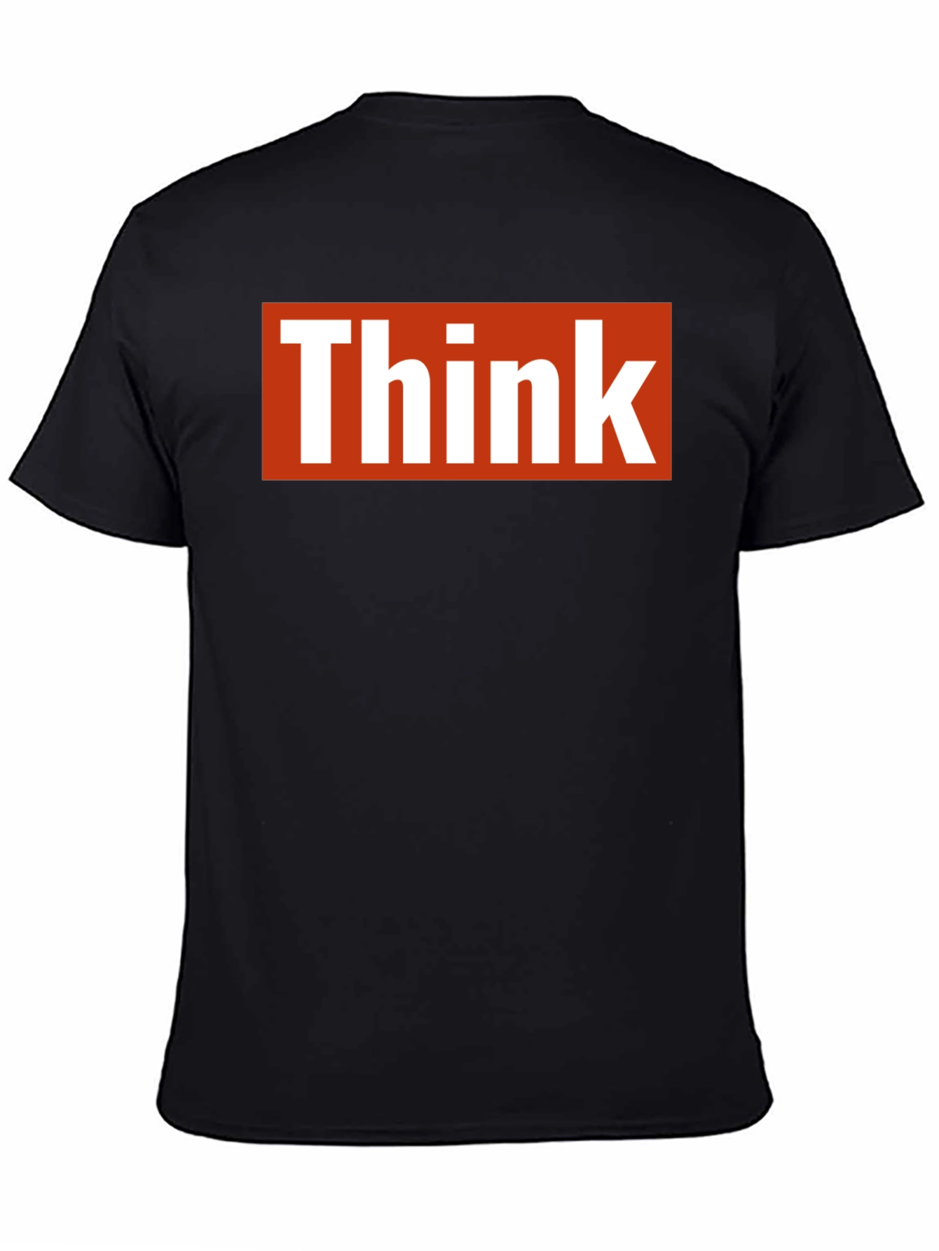 Black Think T-Shirt - Bold Graphic Tee view 4