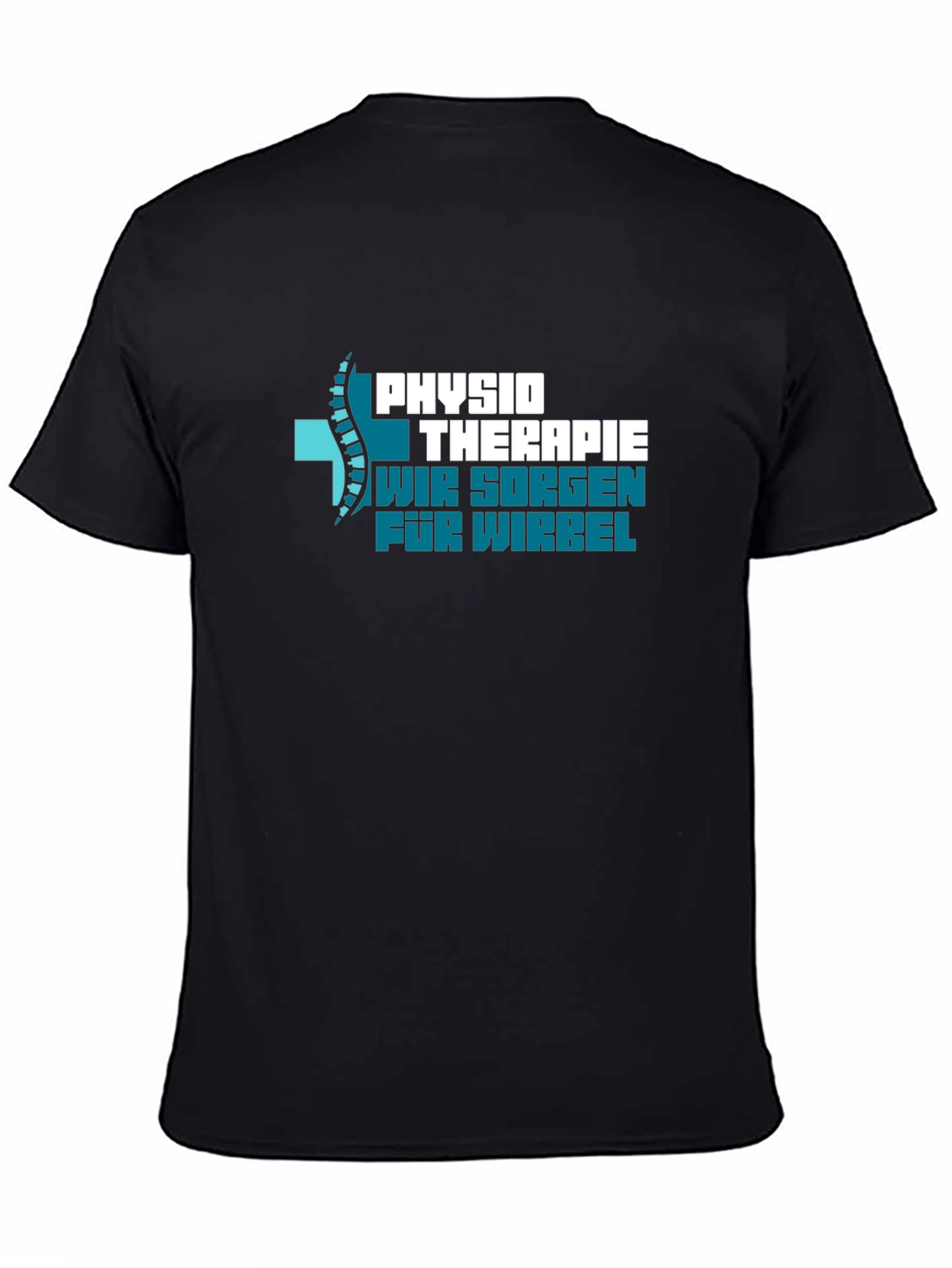 Black Physio Therapie Graphic T-Shirt view 4