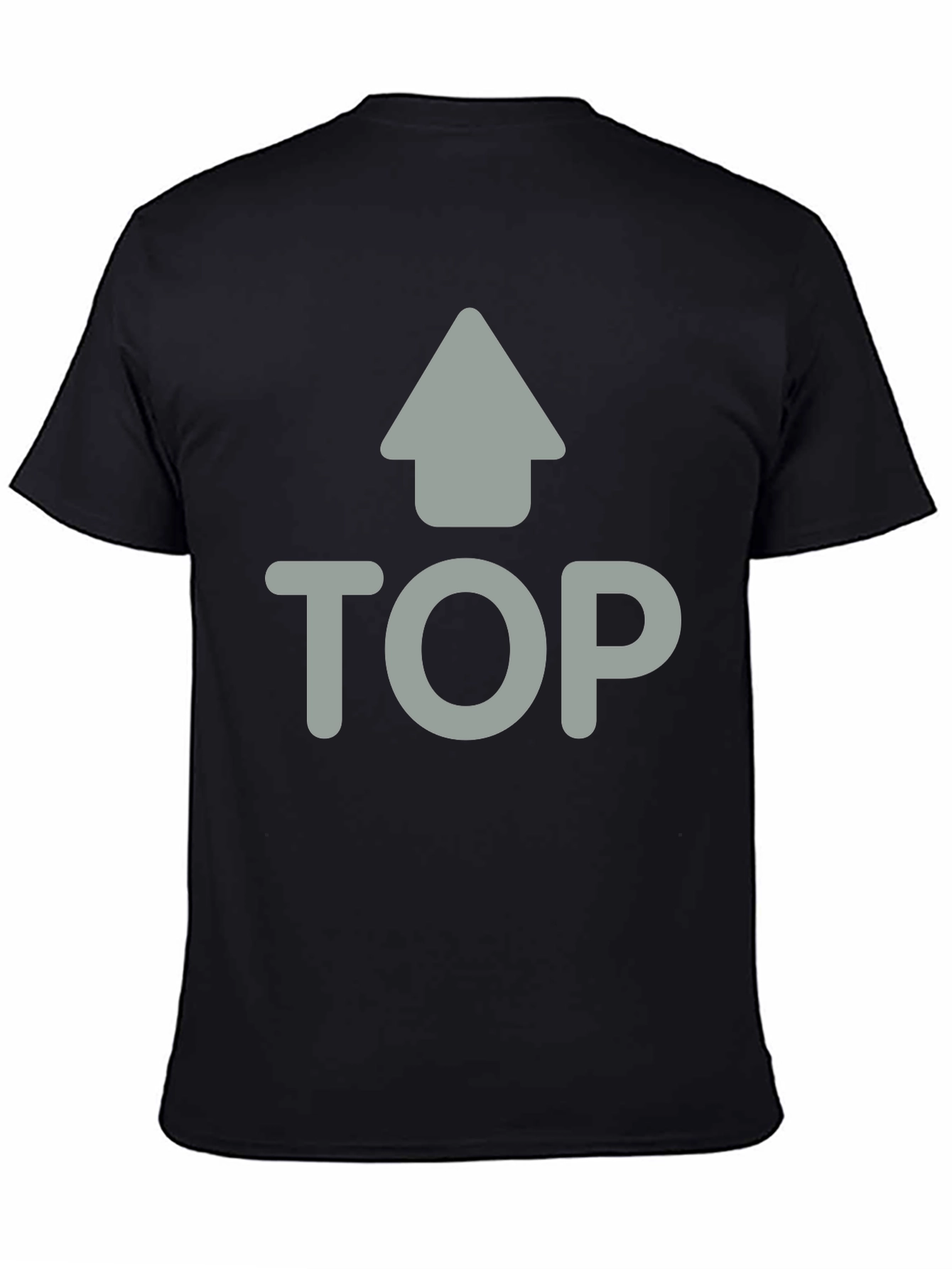 Black Black T-Shirt - Top Design view 4