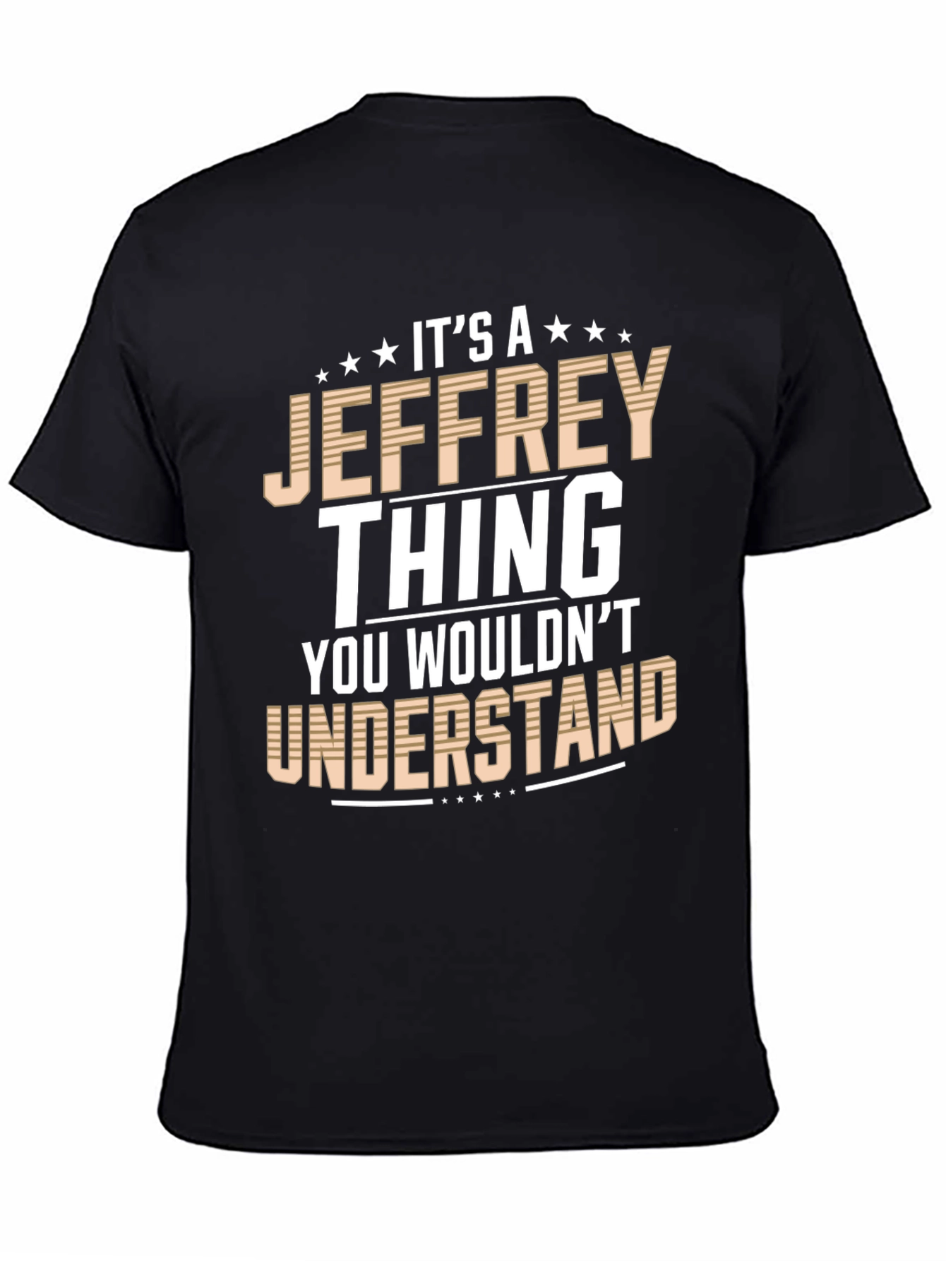 Black It's A Jeffrey Thing T-Shirt view 4