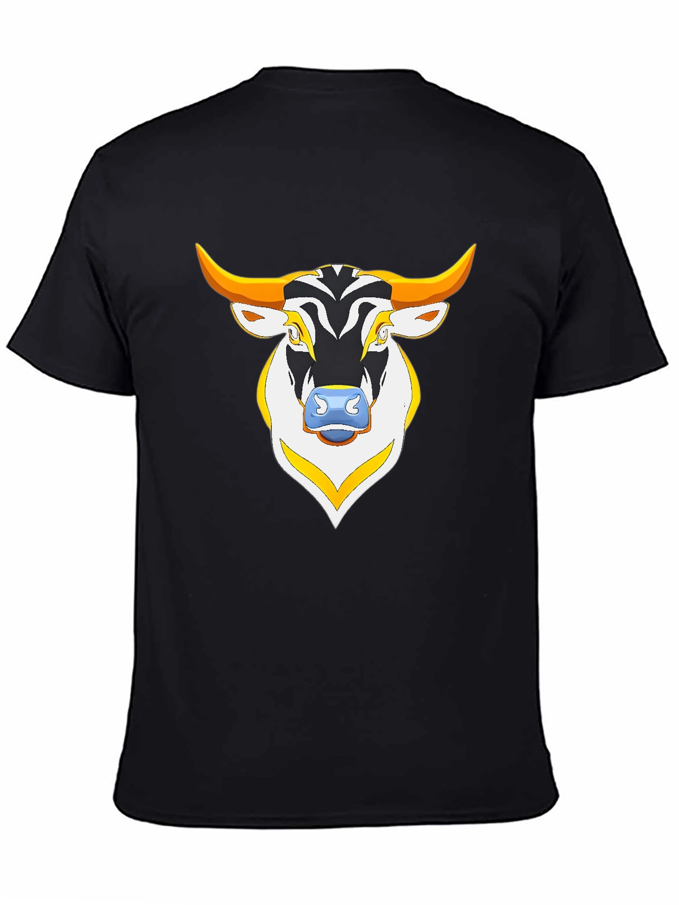 Black Bull Graphic Black T-Shirt view 4