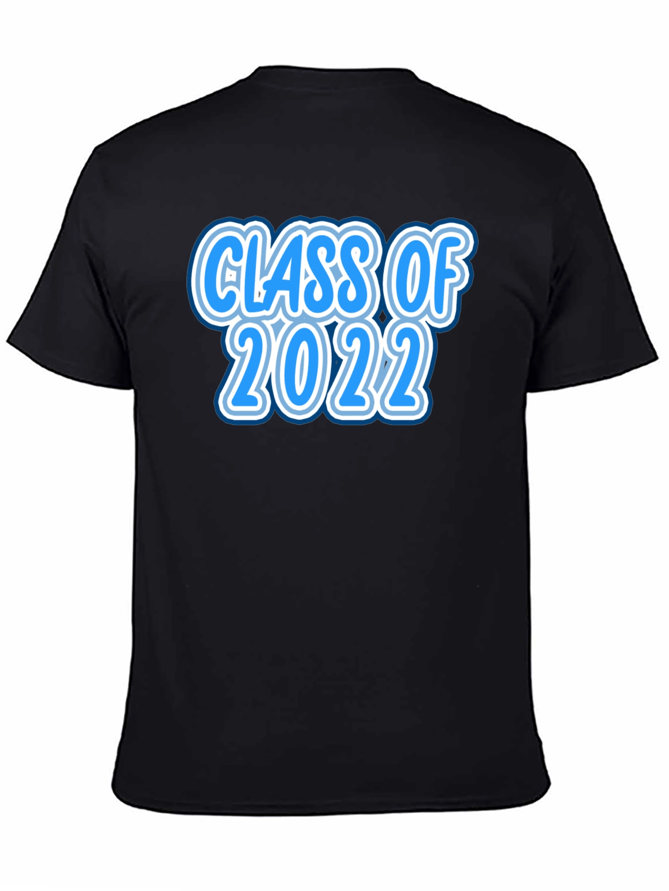 Black Class of 2022 Graduation T-Shirt view 4