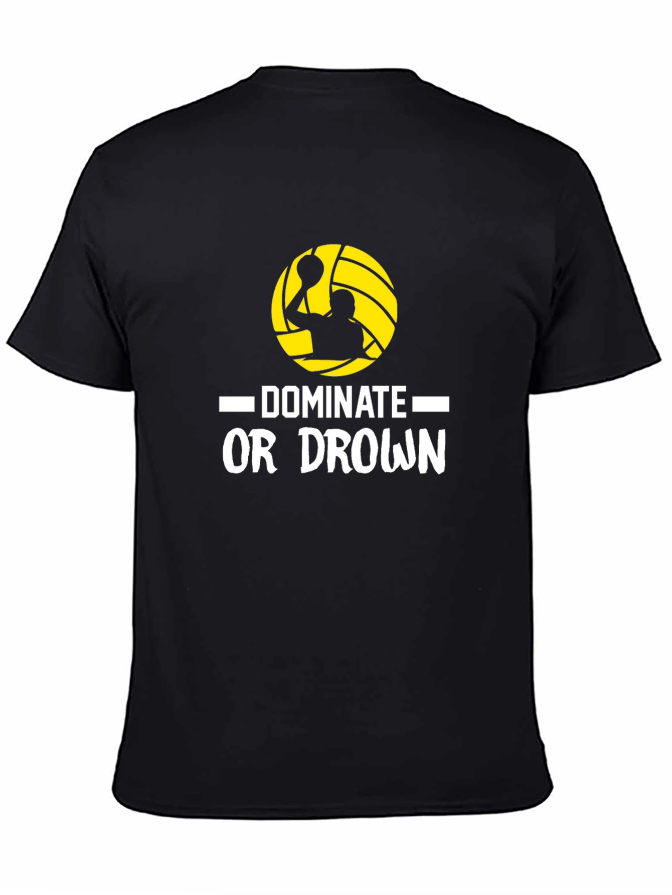 Black Dominate or Drown Black T-Shirt view 4