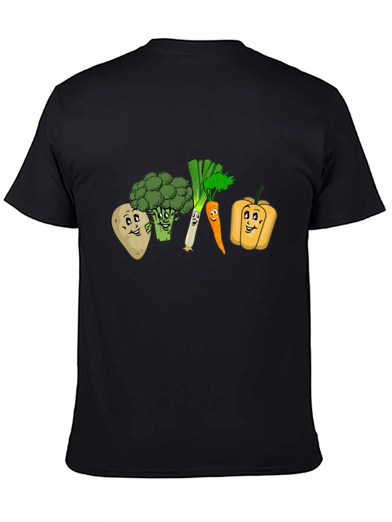Black Veggie Crew T-Shirt view 4