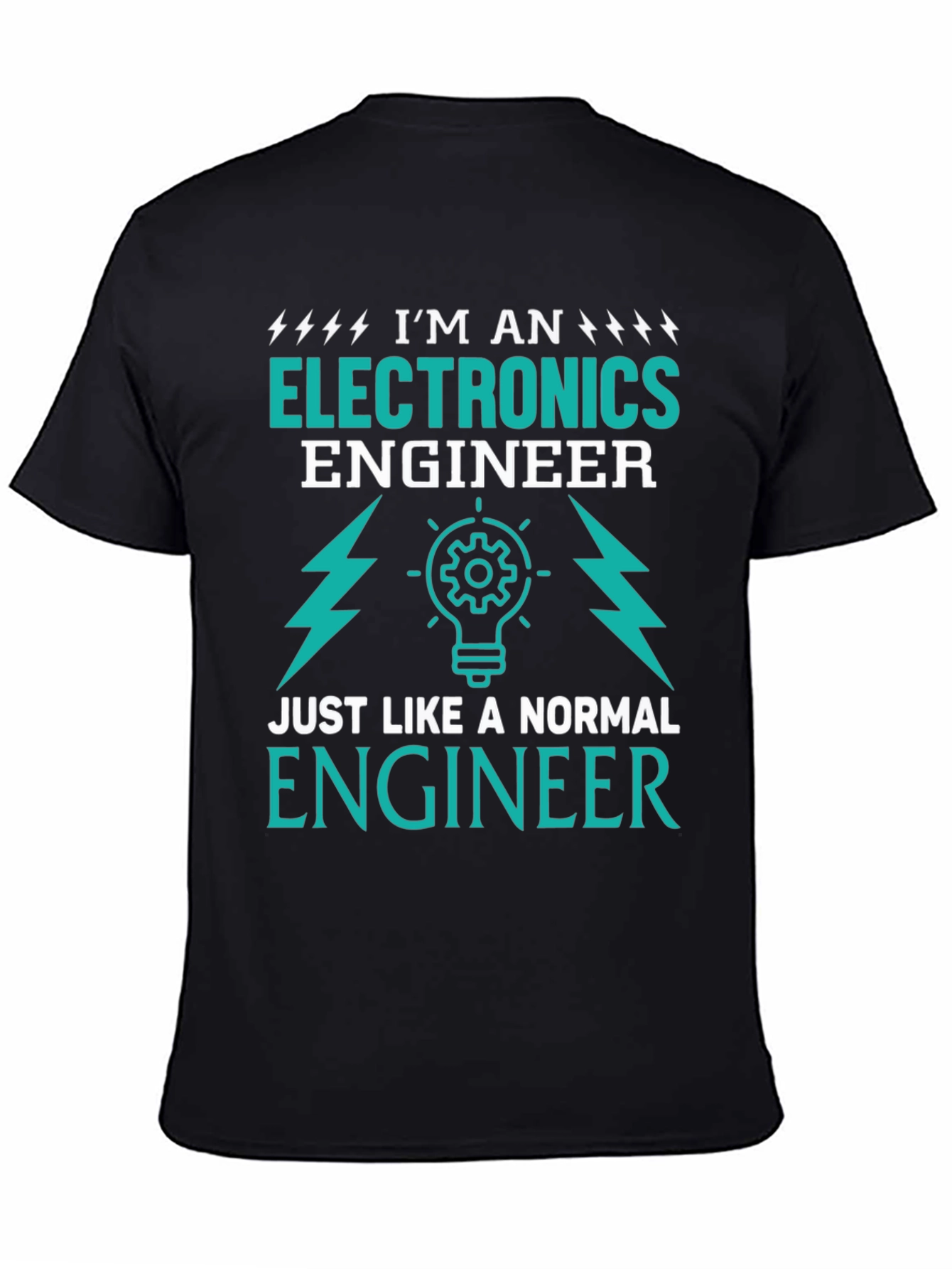 Black Electronics Engineer T-Shirt - Funny Gift for Engineers view 4