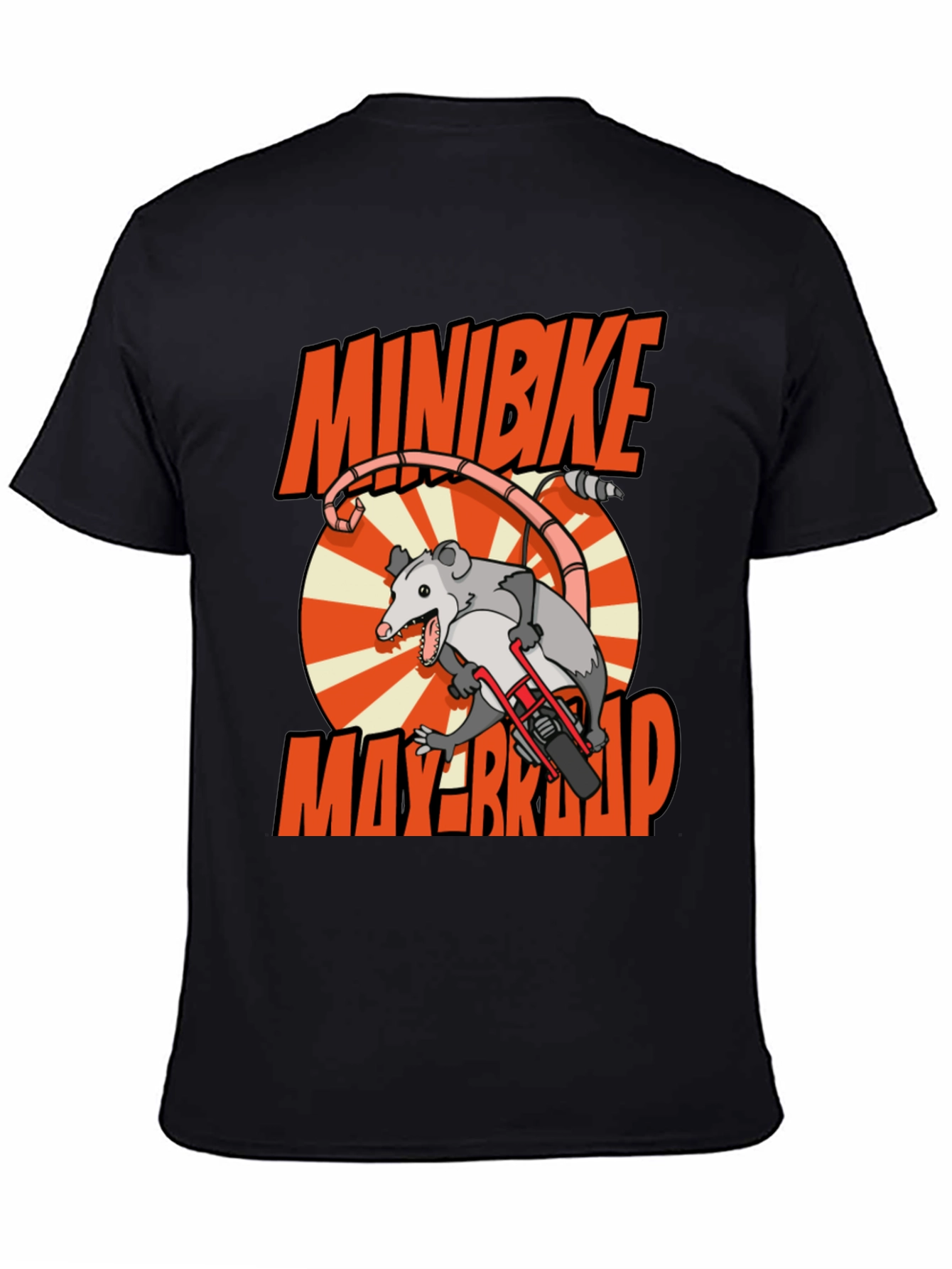 Black Minibike Mayhem Graphic Tee view 4