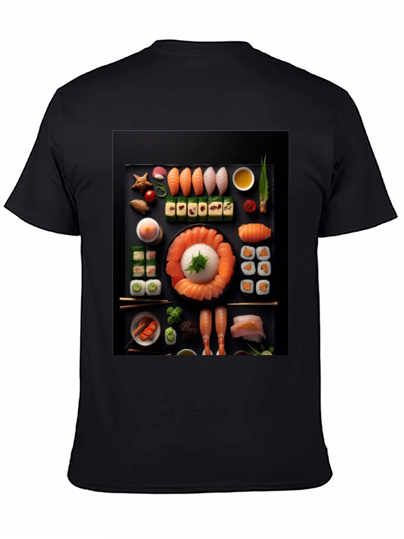 Black Sushi Graphic Tee - Foodie Fashion view 4