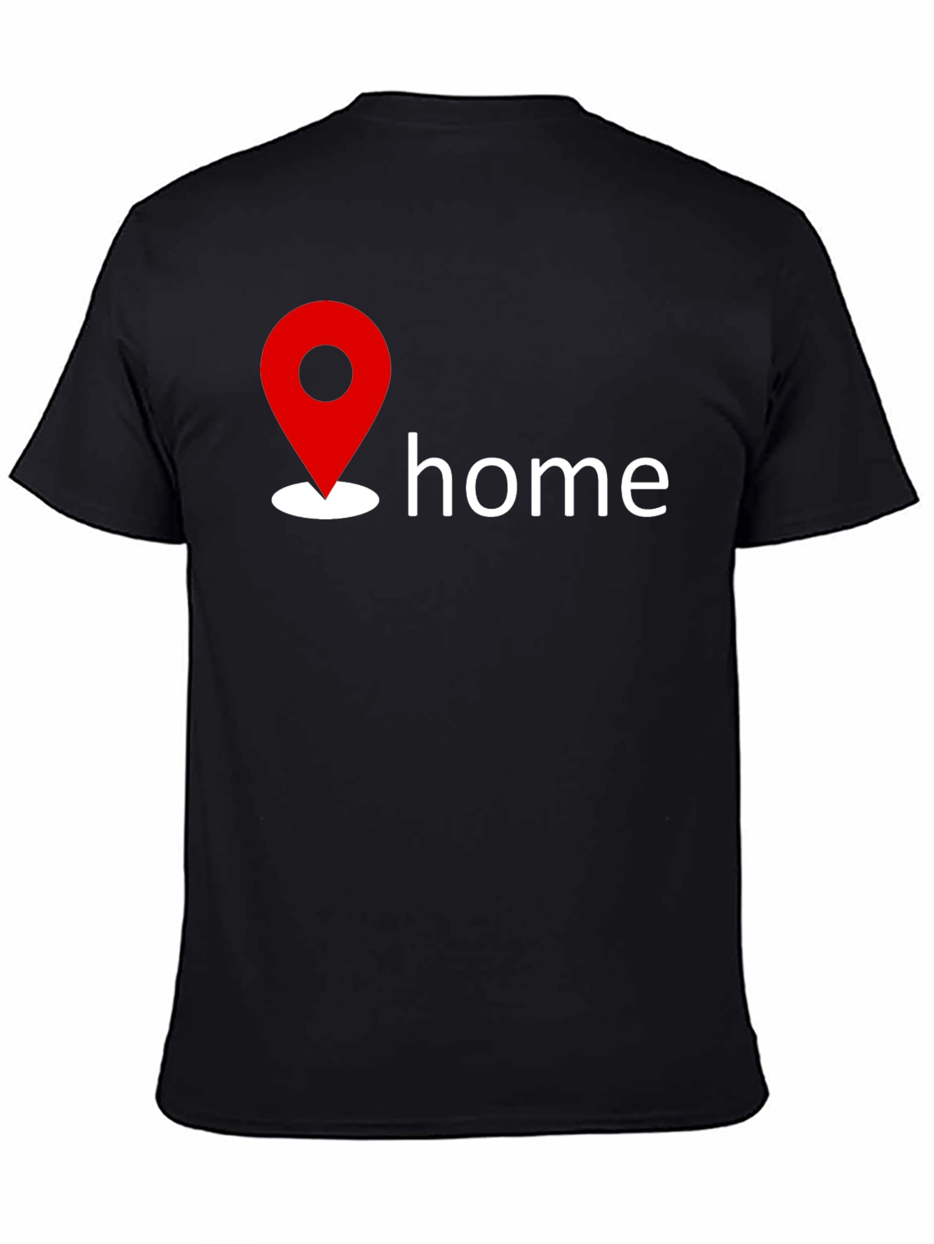 Black Home is Where the Heart Is T-Shirt view 4