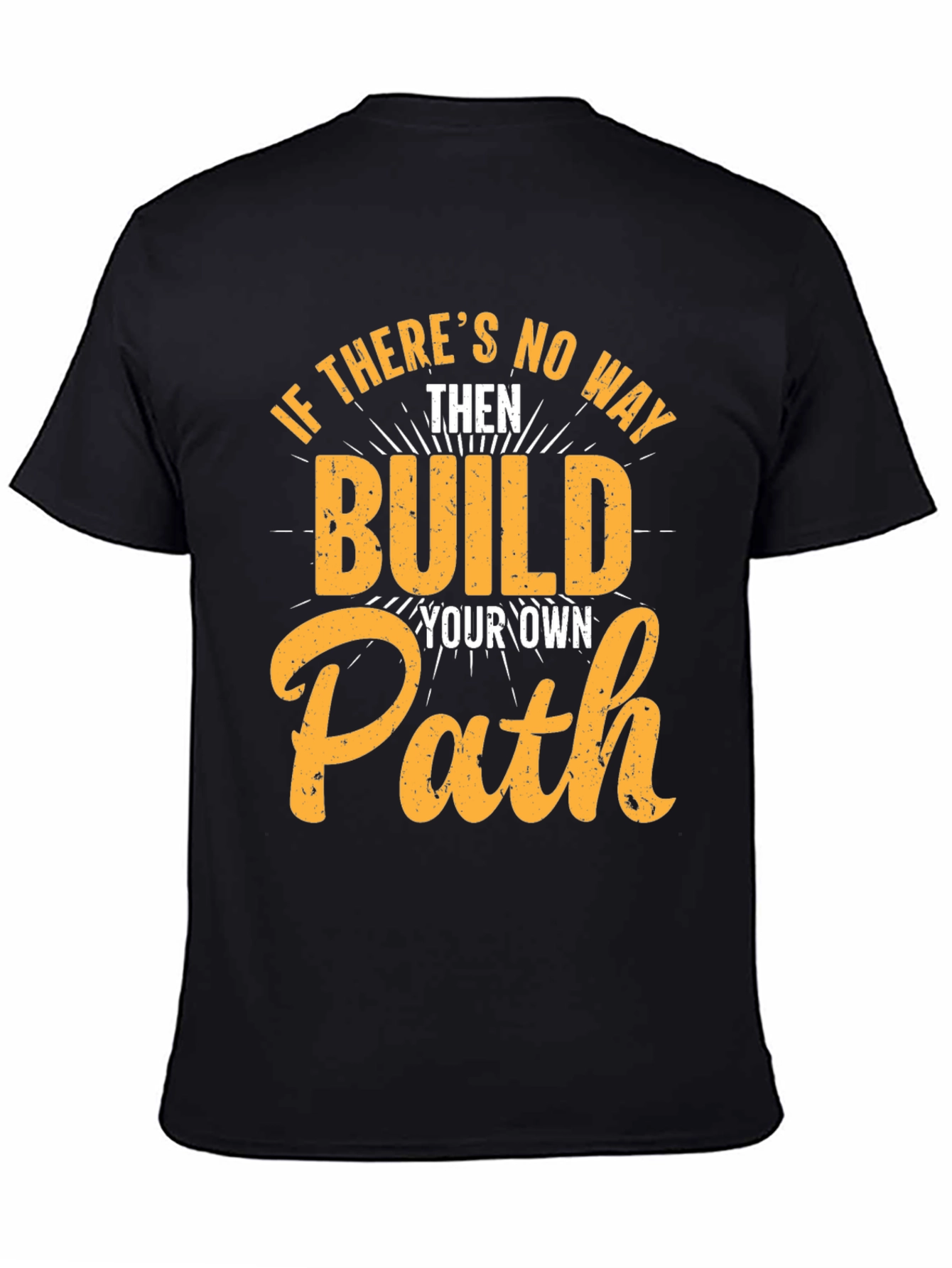 Black Build Your Own Path Graphic Tee view 4