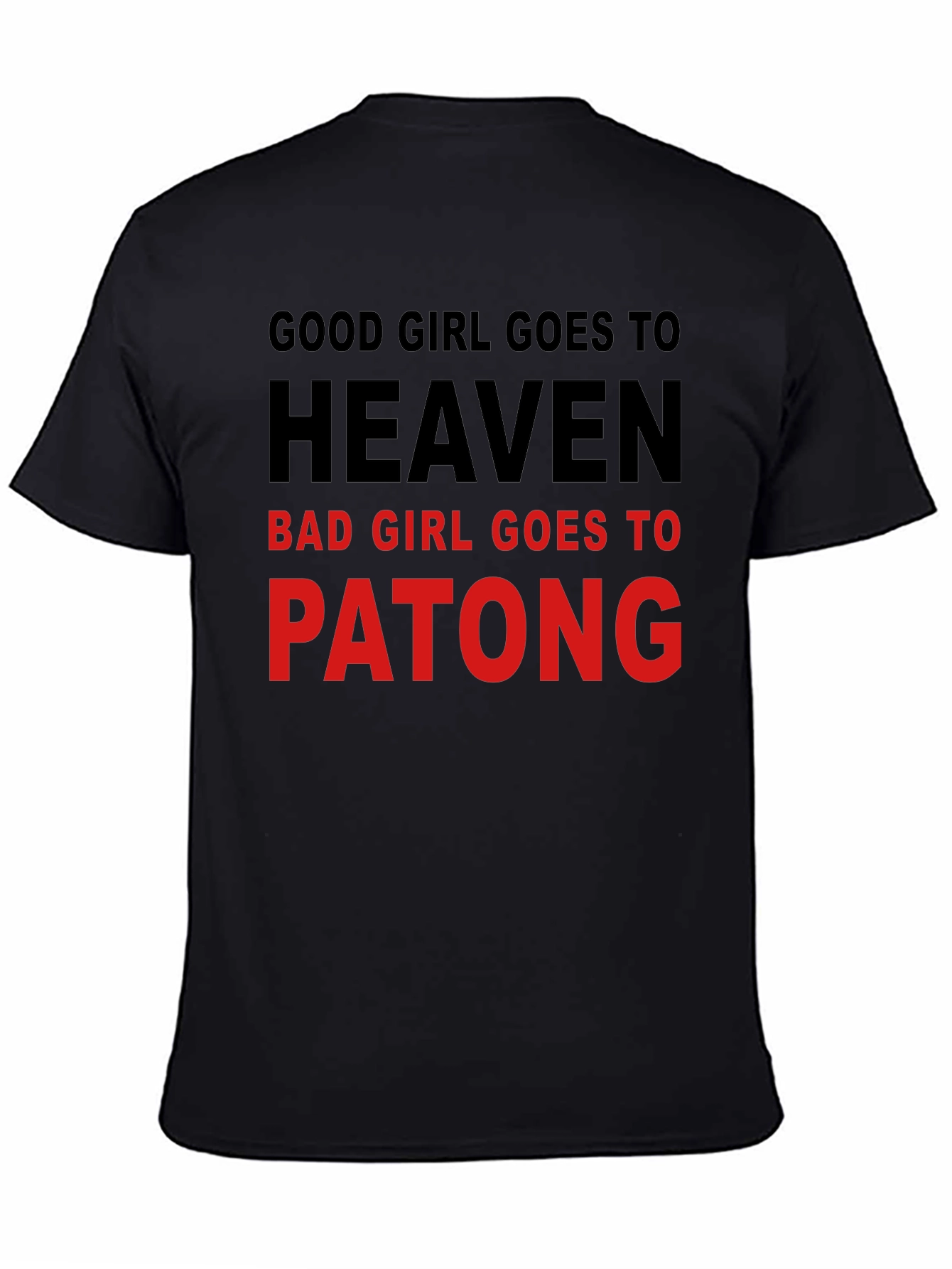 Black Good Girl/Bad Girl Novelty T-Shirt view 4