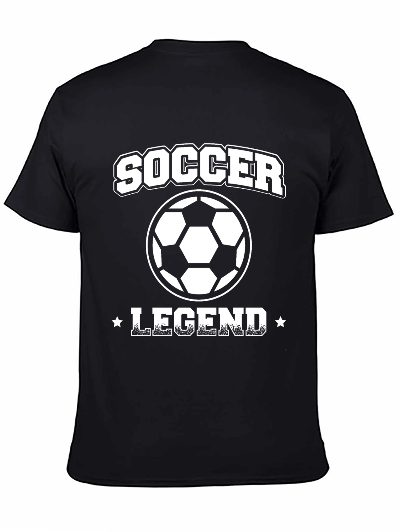 Black Soccer Legend Black Graphic Tee view 4