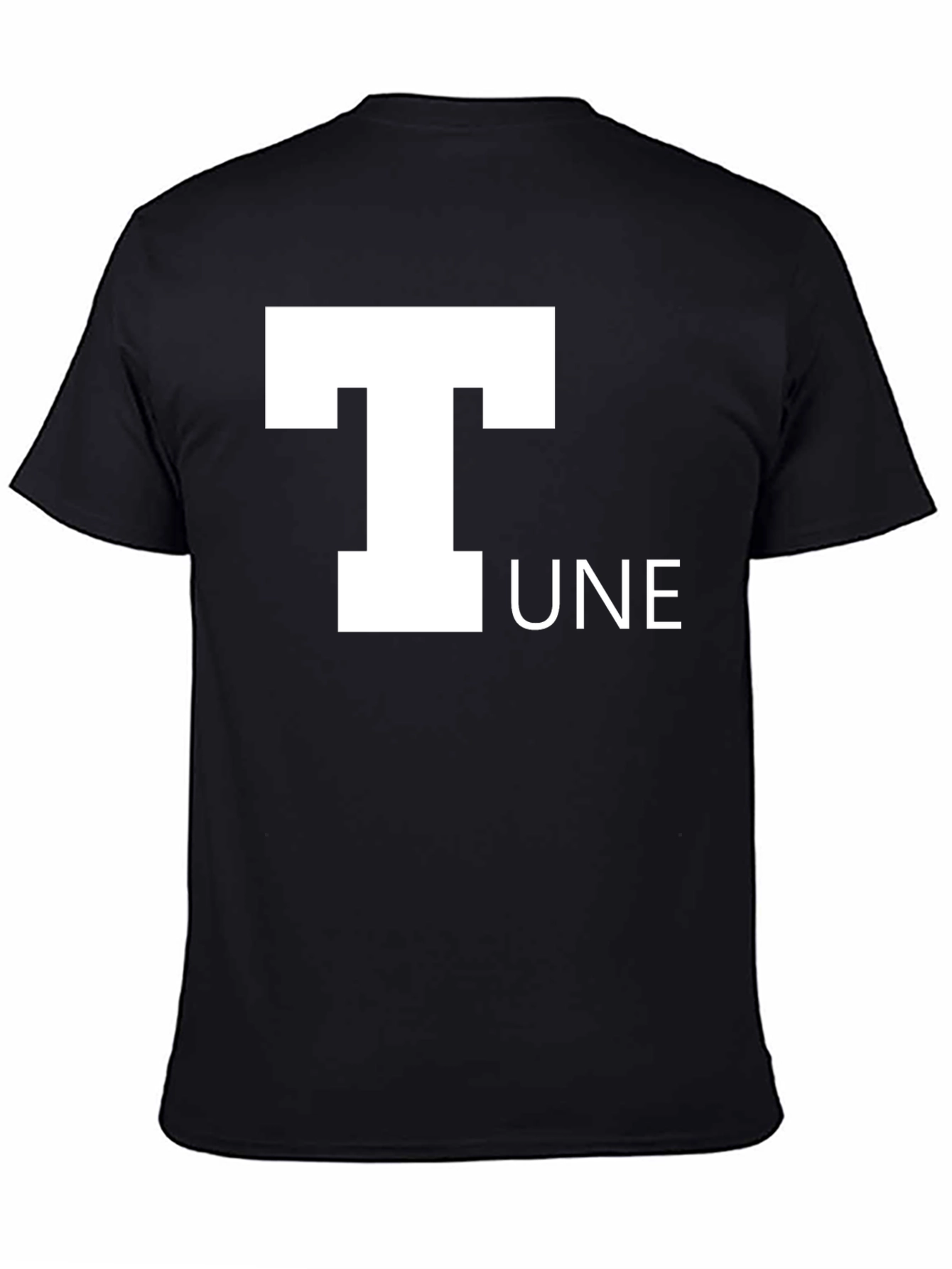 Black T-UNE Graphic Tee - Soft & Stylish Black T-Shirt view 4