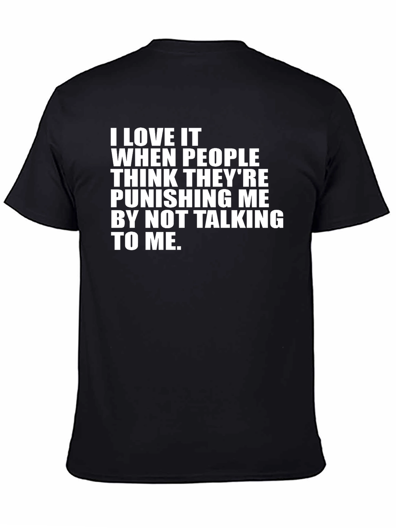 Black Funny Sarcastic Graphic T-Shirt - Punishing Me view 4