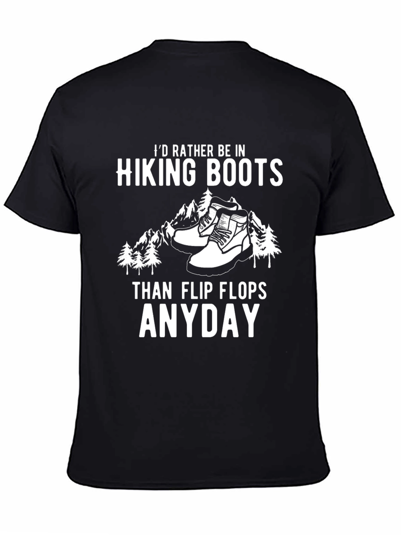 Black Hiking Boots T-Shirt - Adventure Ready view 4