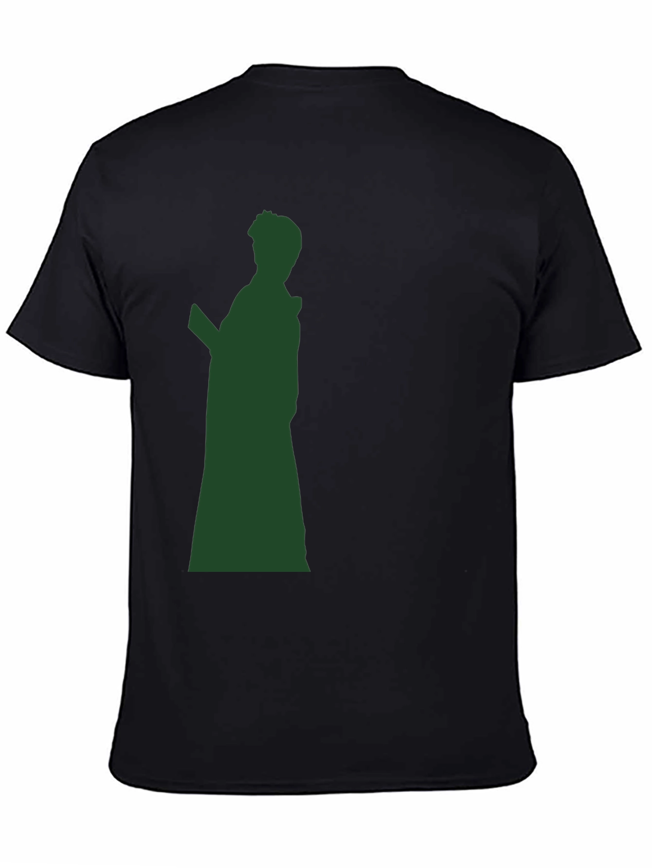 Black Silhouette Graphic Print T-Shirt view 4
