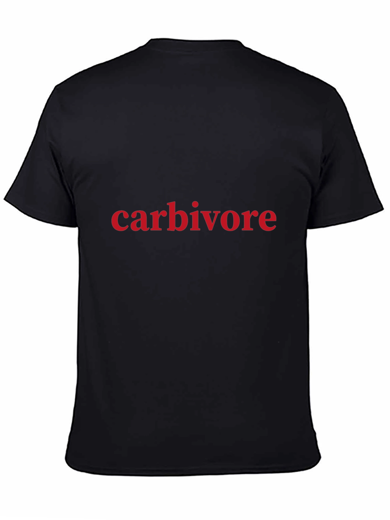 Black Carbivore T-Shirt - Humorous Foodie Tee view 4