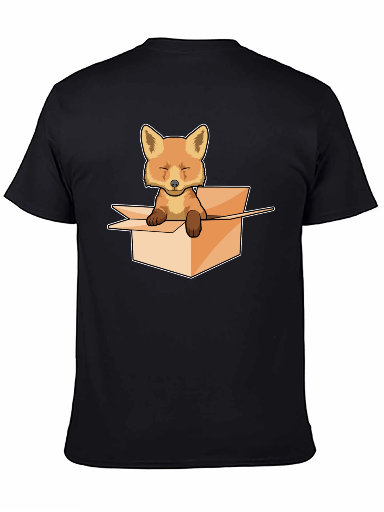 Black Fox in a Box Graphic Tee view 4