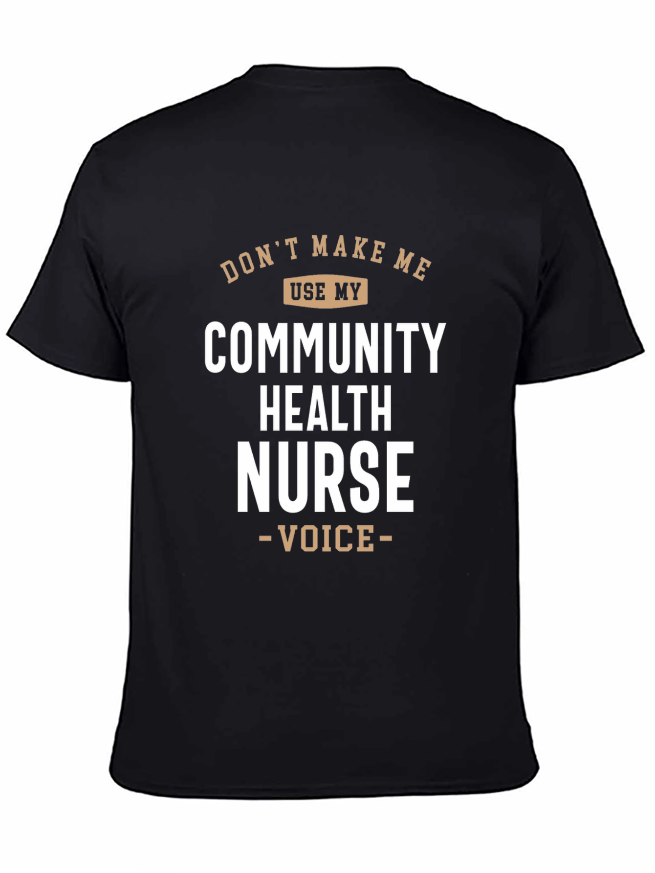Black Community Health Nurse T-Shirt - Novelty Tee view 4