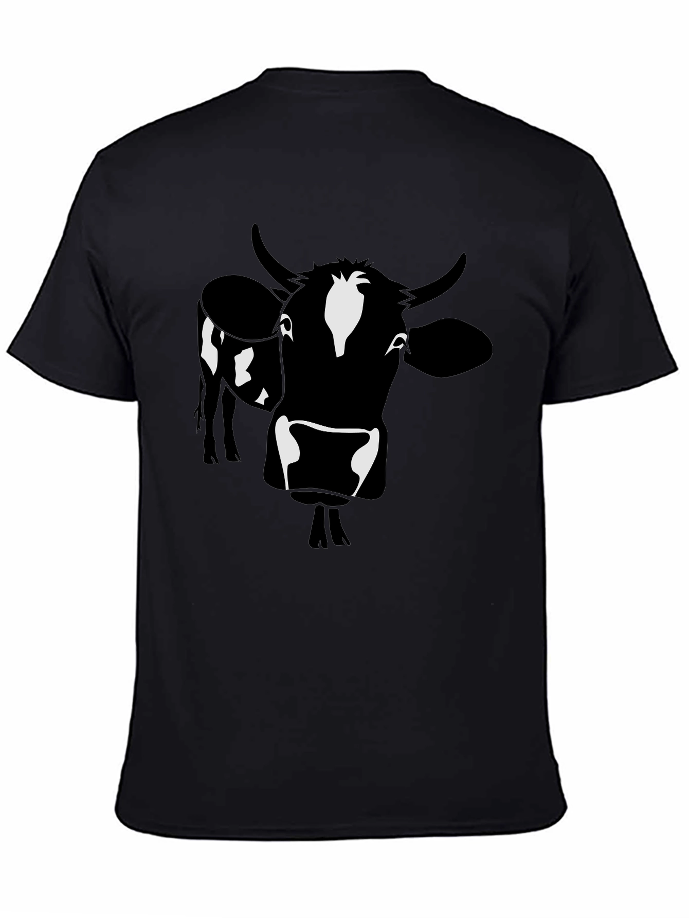Black Black Cow Graphic Tee - Men's Short Sleeve Shirt view 4