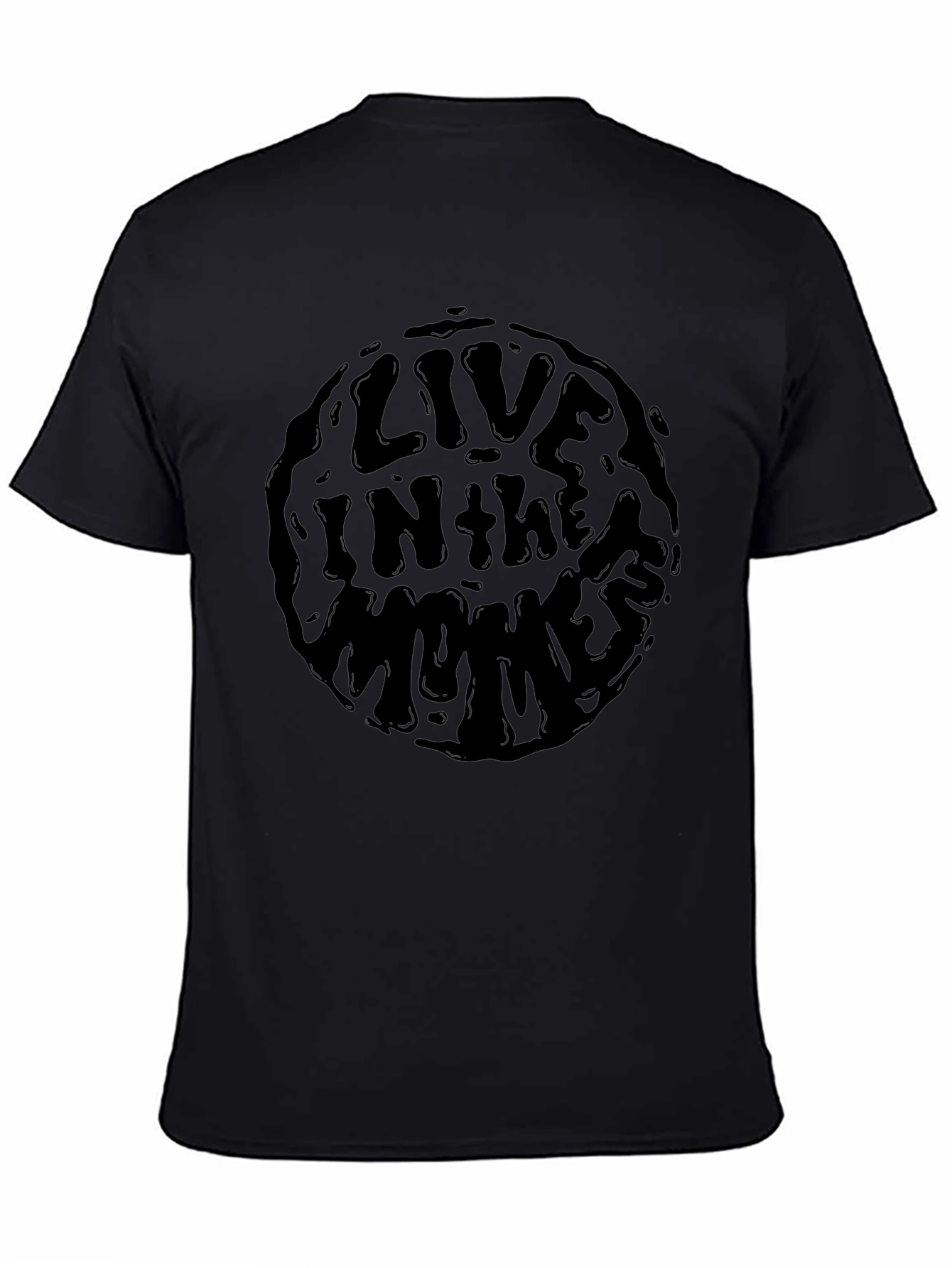 Black Live In The Moment Black Graphic Tee view 4