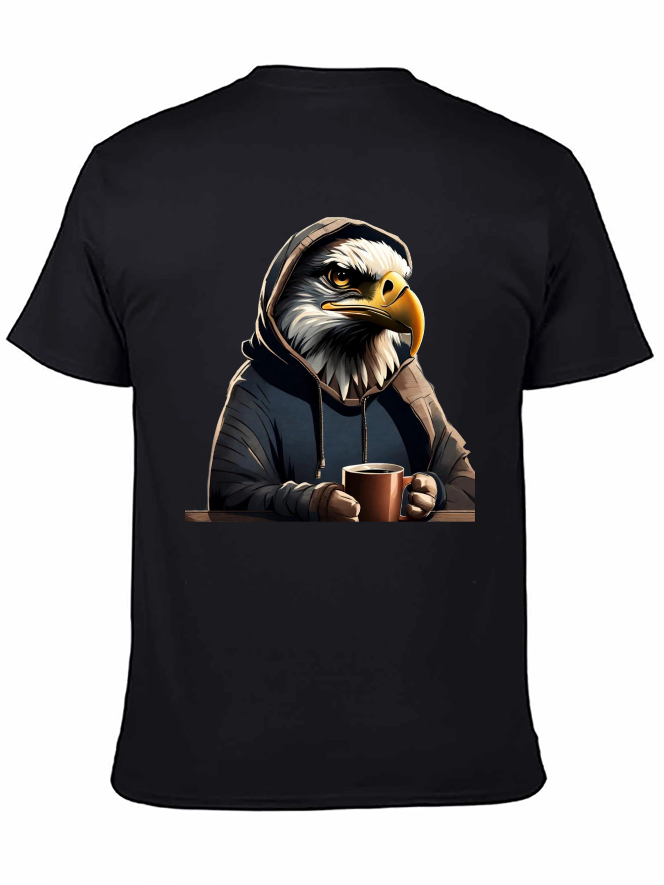 Eagle Hoodie T-Shirt: Coffee Lover Edition - 4