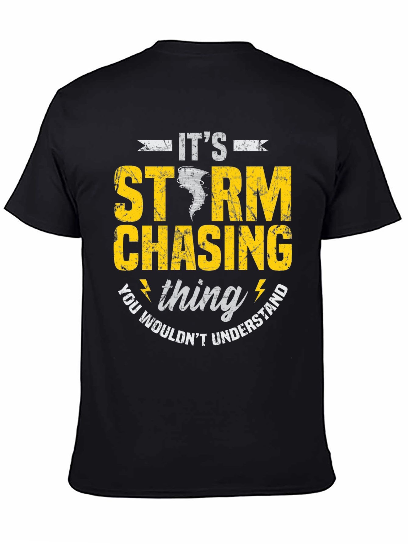 Black Storm Chasing T-Shirt view 4