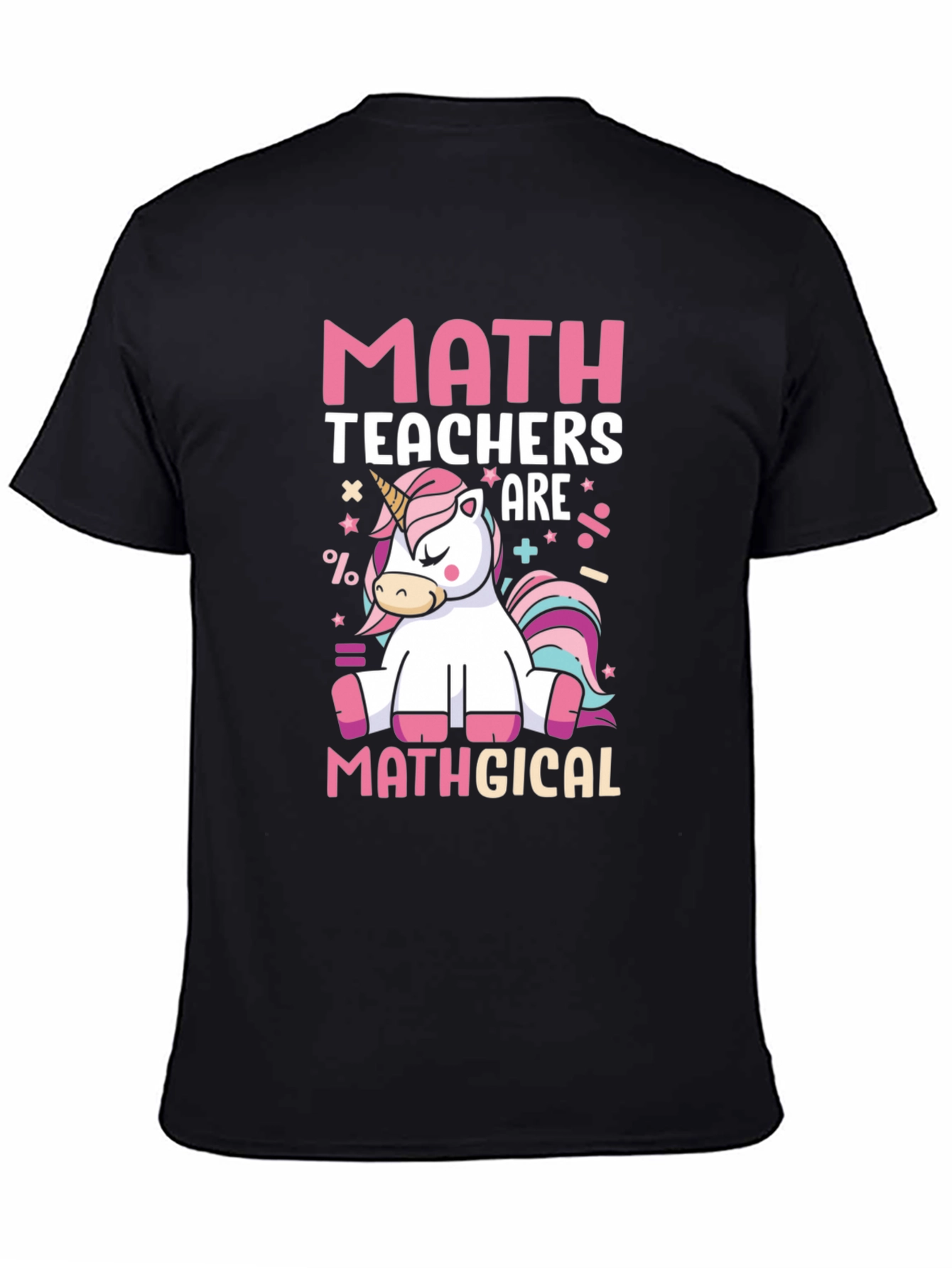 Black Math Teachers Mathgical T-Shirt view 4