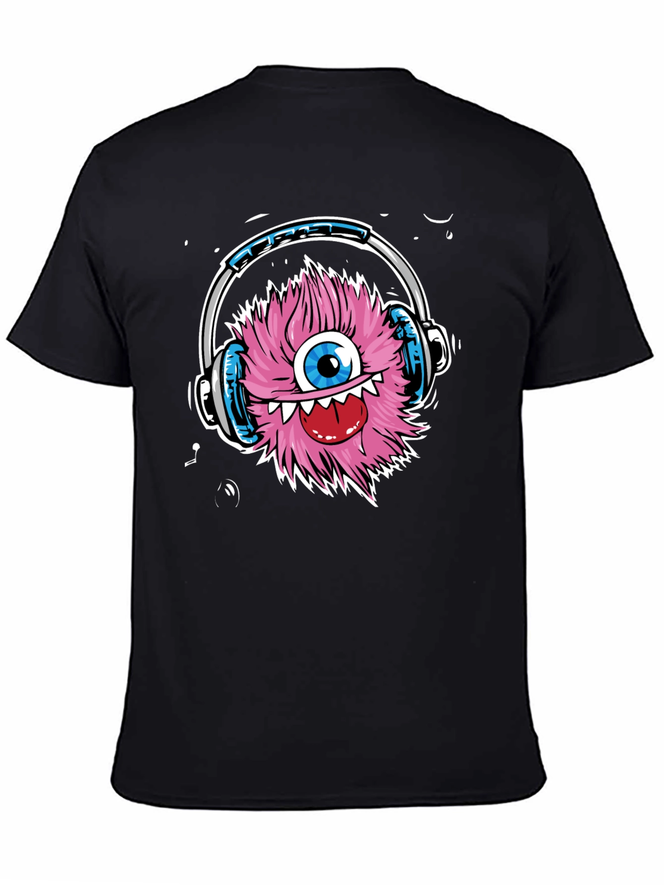 Black Monster DJ Graphic T-Shirt - Music Lover Tee view 4