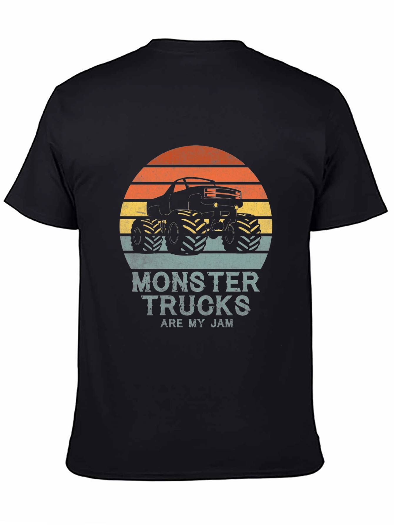 Black Monster Truck Jam Graphic Tee view 4