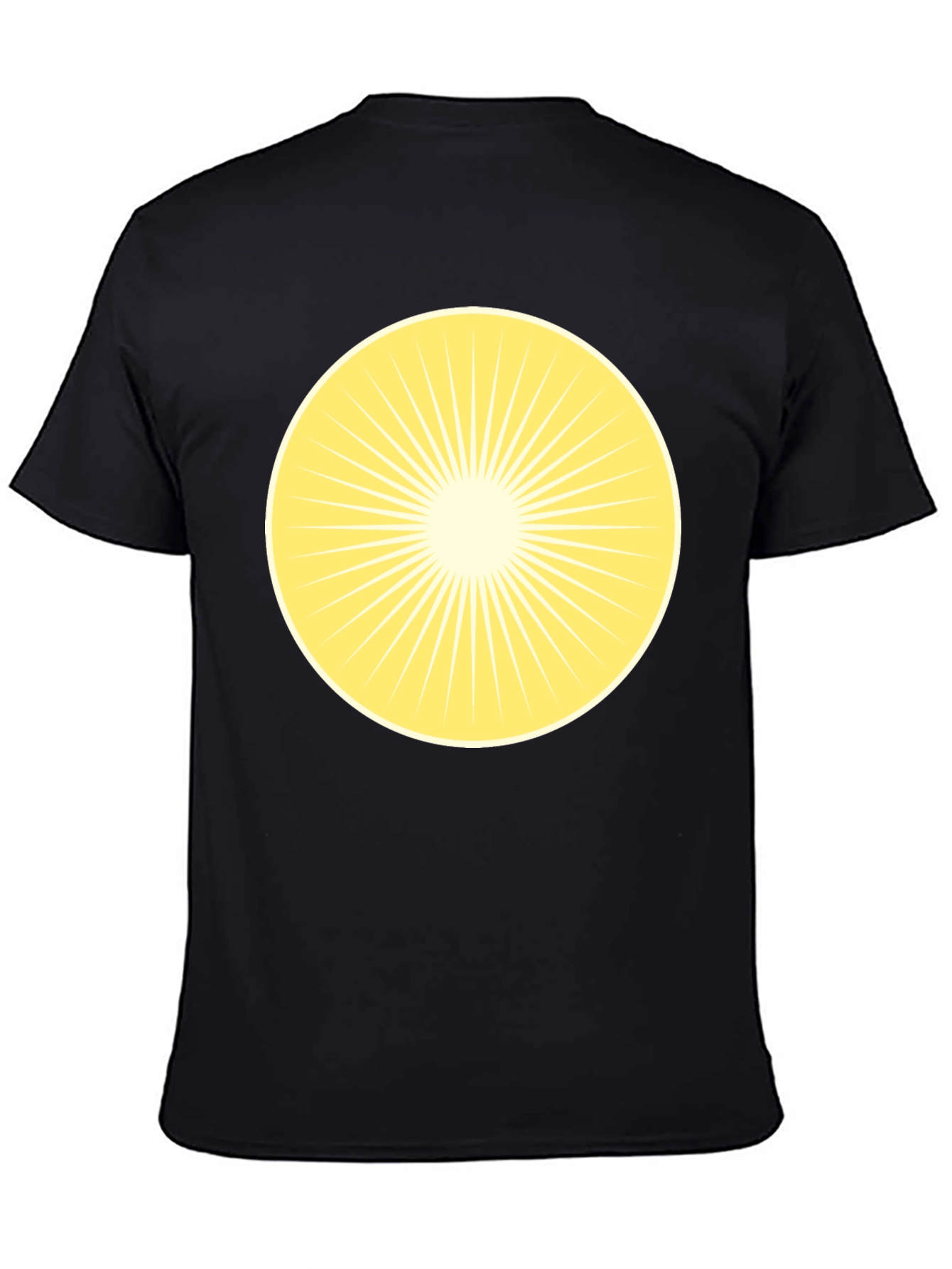Black Radiant Sunburst Graphic Tee - Classic Black view 4